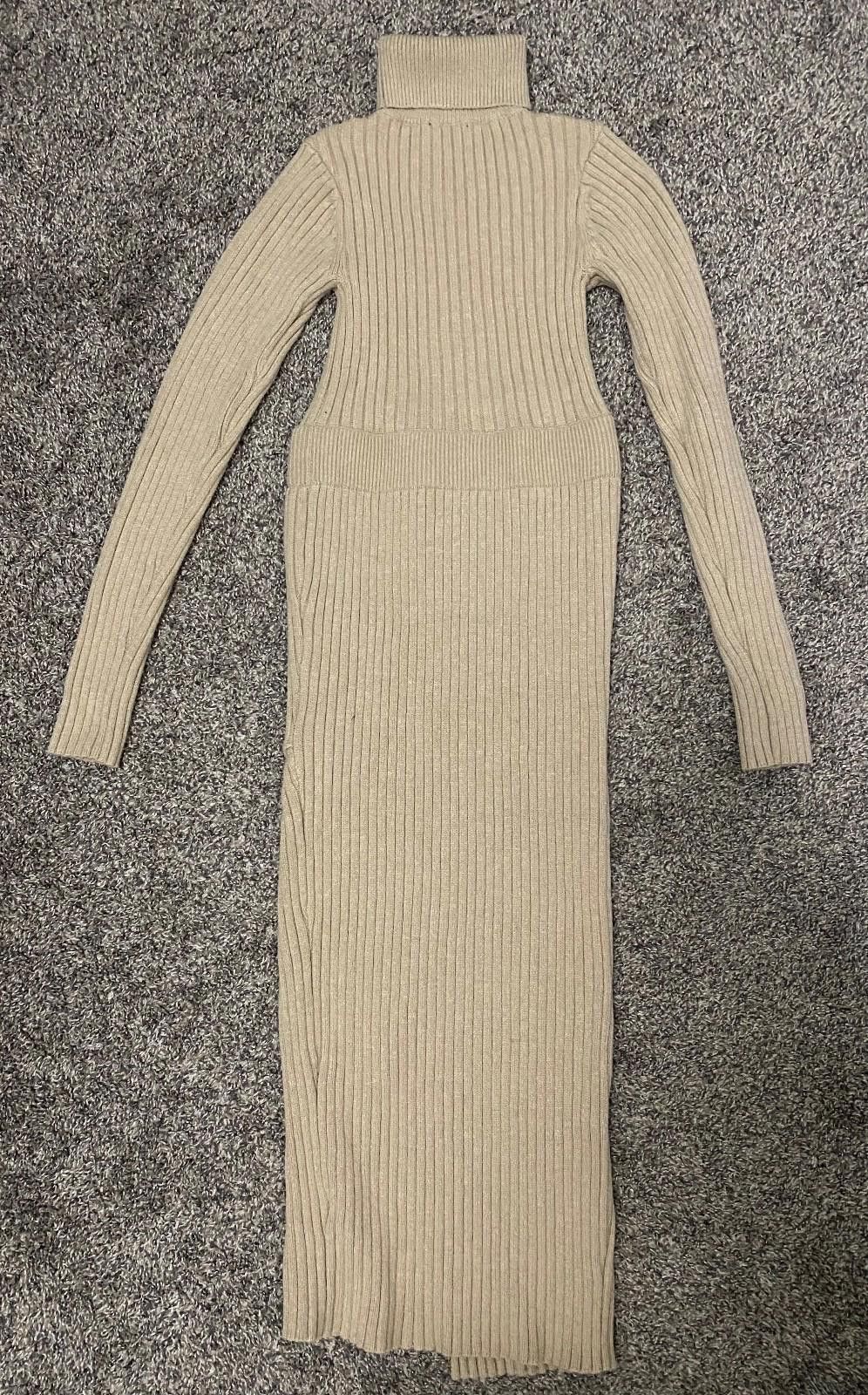 Lulus LULUS Ribbed Turtleneck Bodycon Sweater Dress (X-SMALL) Size XS / US 0-2 / IT 36-38 - 8 Thumbnail