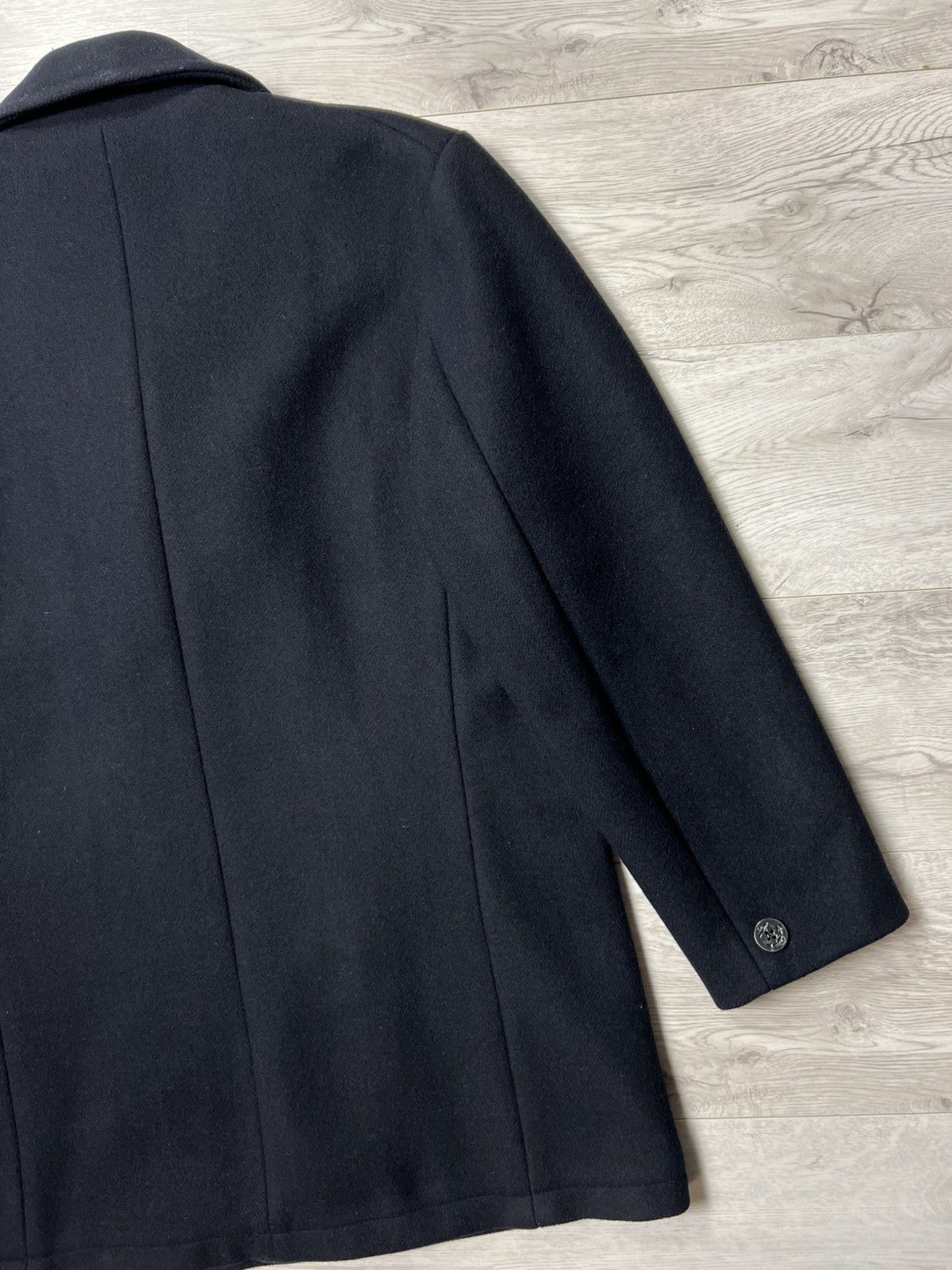 G-Star Rare G-Star RAW Wool Double Breasted Pea Coat Anchor Buttons Size US L / EU 52-54 / 3 - 11 Thumbnail