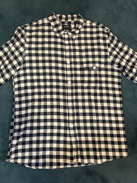 A.P.C. APC Checkered Flannel Button Up Size US L / EU 52-54 / 3 - 1 Thumbnail