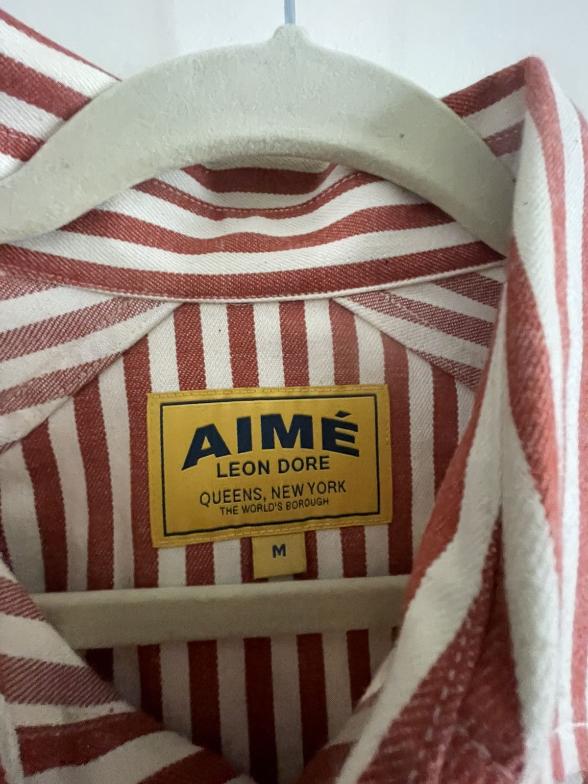 Aime Leon Dore Aime Leon Dore - Red Striped Shirt S/S ‘22 Size US M / EU 48-50 / 2 - 4 Thumbnail