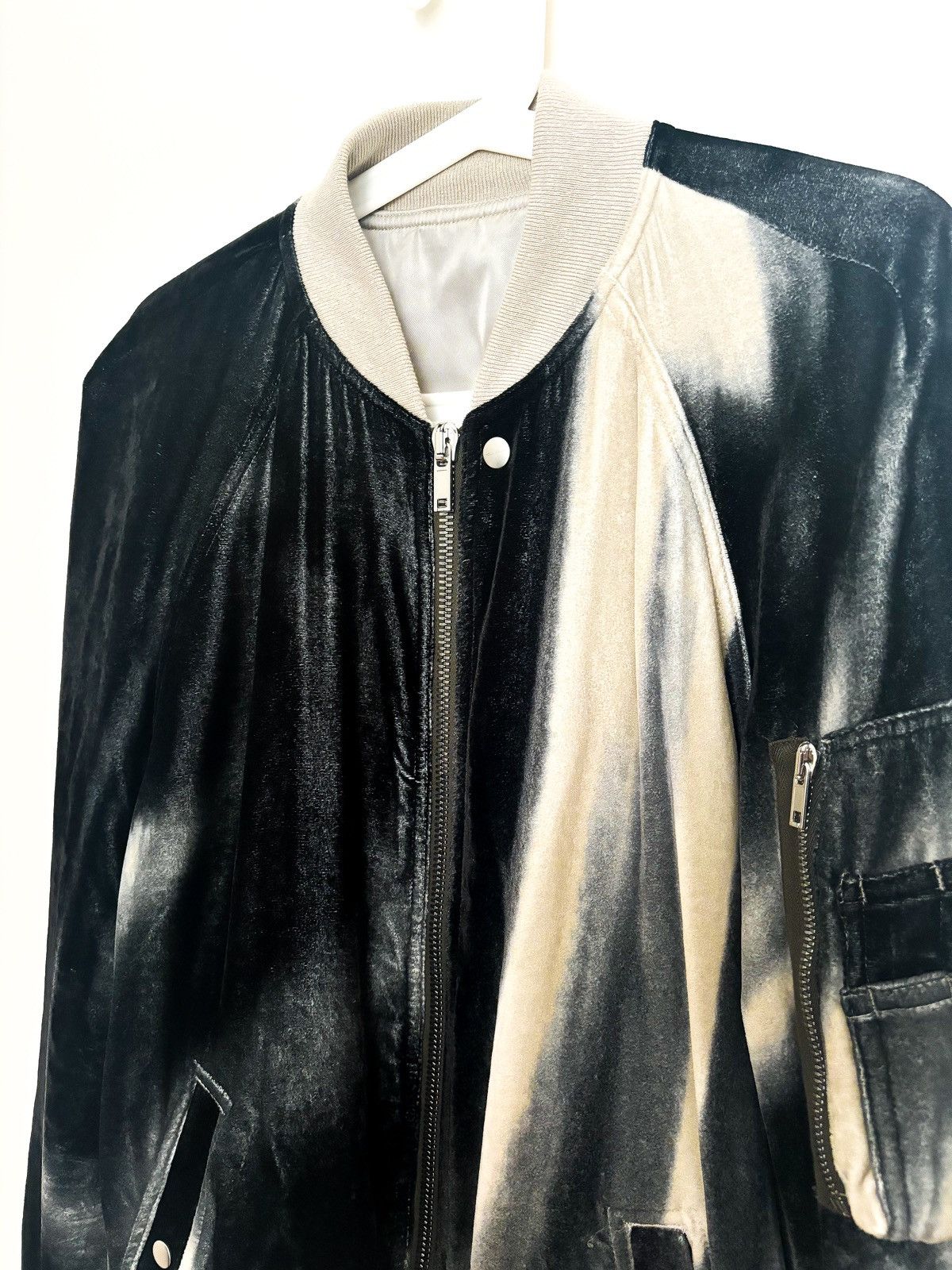 Rick Owens Rick Owens fw22 mainline Velvet Gradient ma-1 Jacket