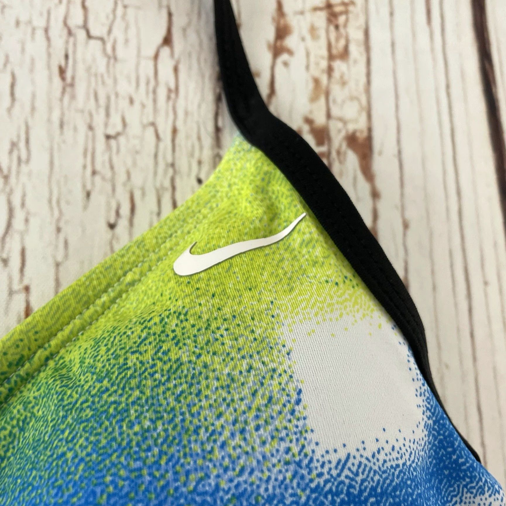 Nike Nike Racer Back Padded Swimsuit Top Women's 8 Blue Green Nike Racer Back Top Womens 8 Blue Green Size M / US 6-8 / IT 42-44 - 2 Thumbnail