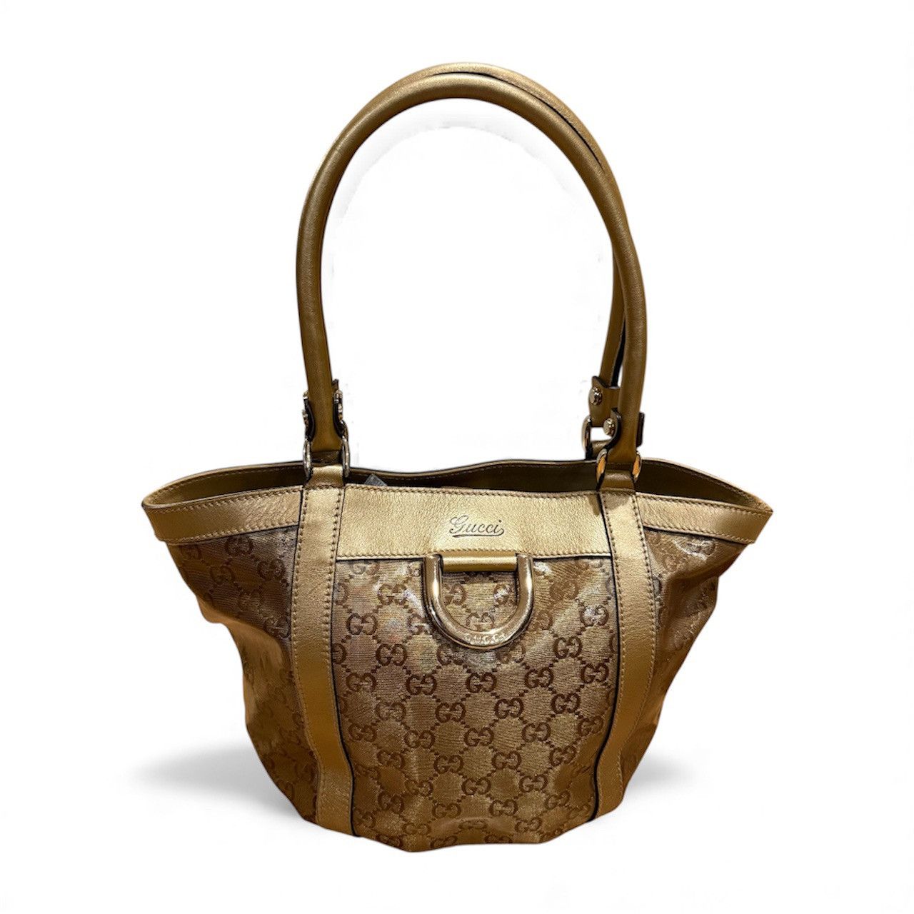 Gucci Gucci Abbey Gold D-Ring Tote Bag Size ONE SIZE - 1 Thumbnail