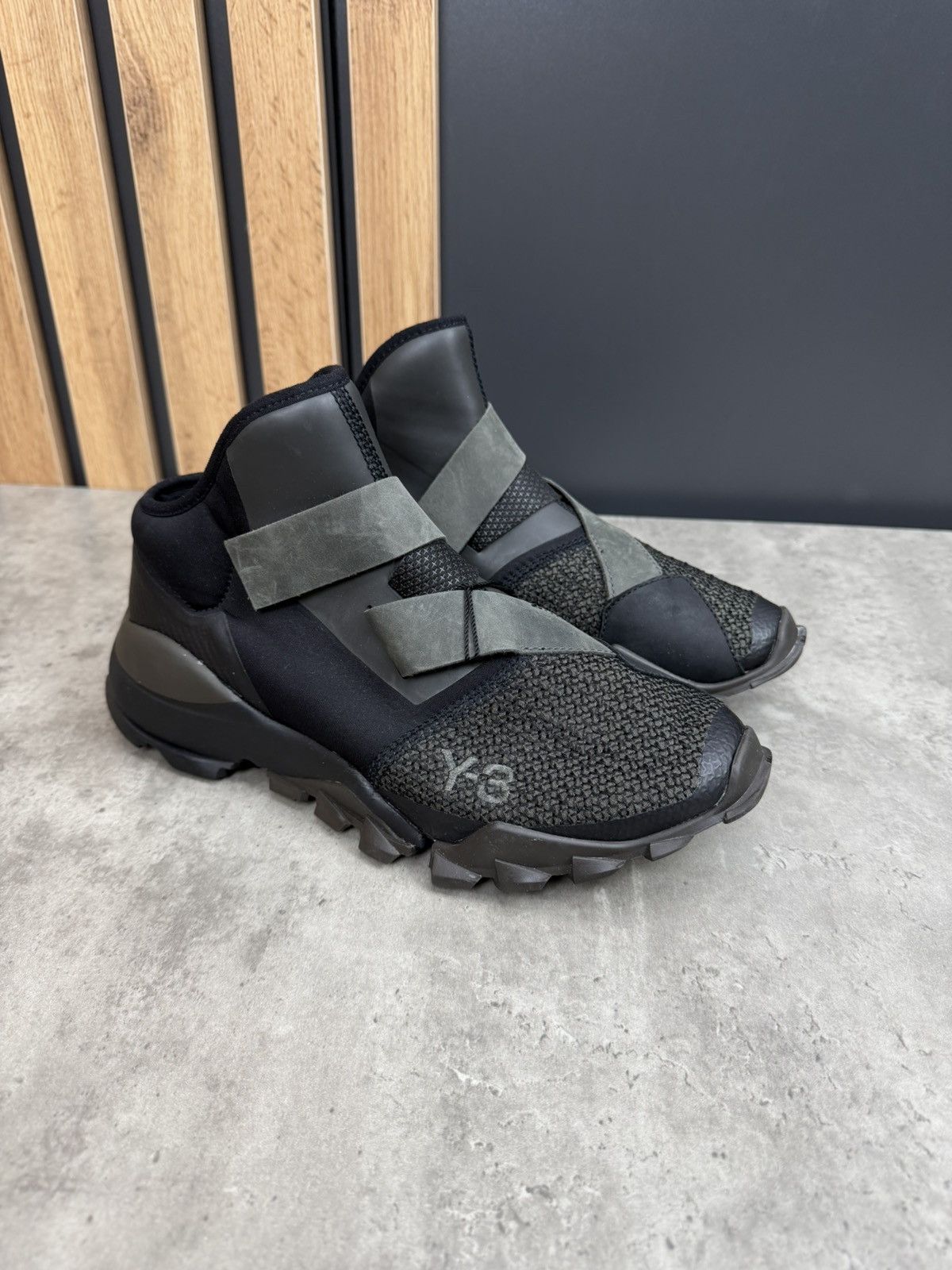 Adidas Adidas Y-3 RYO Black Olive Sneakers Size US 7.5 Size US 7.5 / EU 40-41 - 2 Thumbnail
