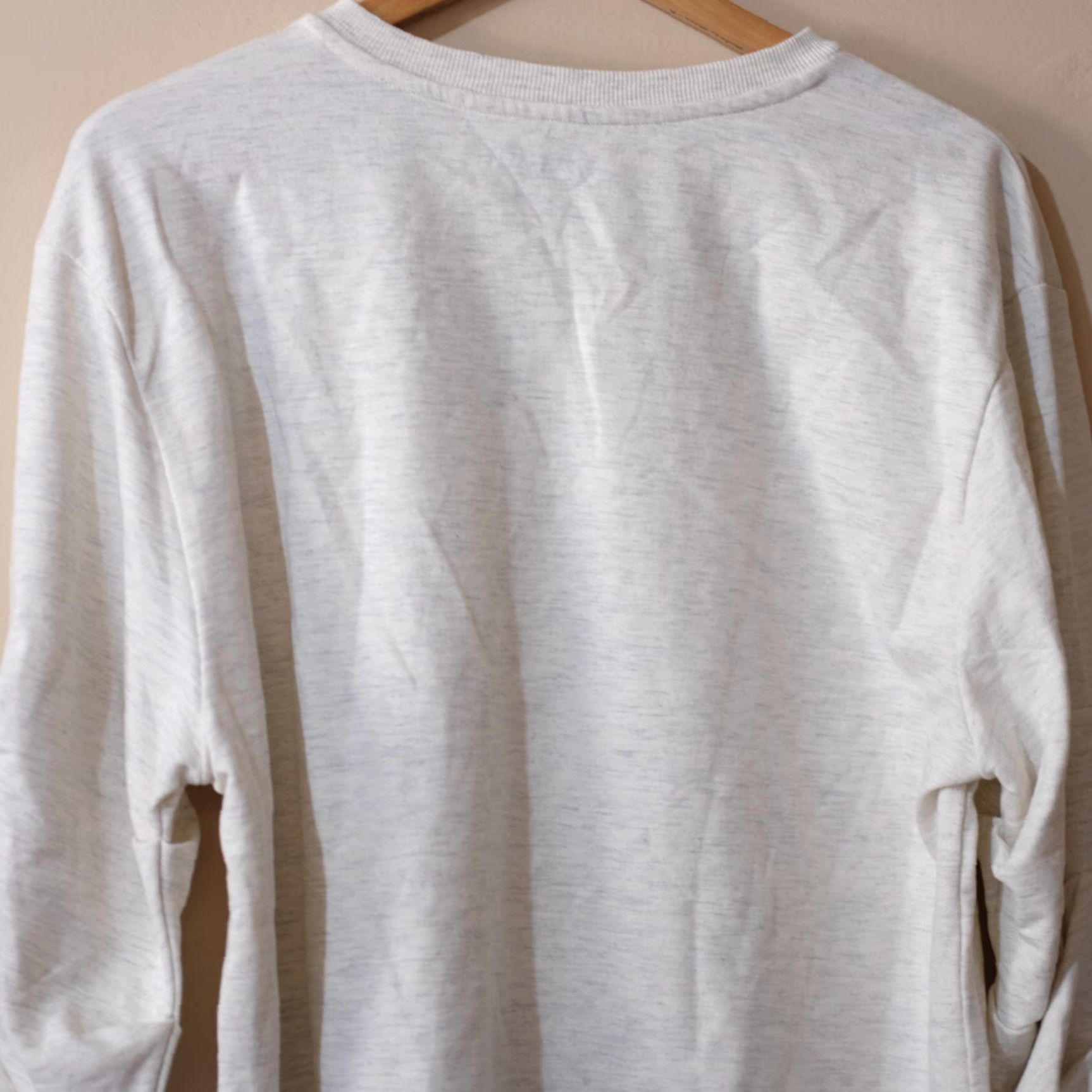 Vintage NWOT Black Rivet Pullover Sweatshirt Beige Crew Neck Women's L Sweatshirt Size L / US 10 / IT 46 - 7 Thumbnail