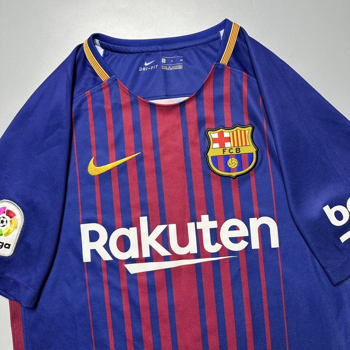 Nike BARCELONA NIKE 2017/2018 FOOTBALL HOME JERSEY #10 MESSI Size US S / EU 44-46 / 1 - 4 Thumbnail