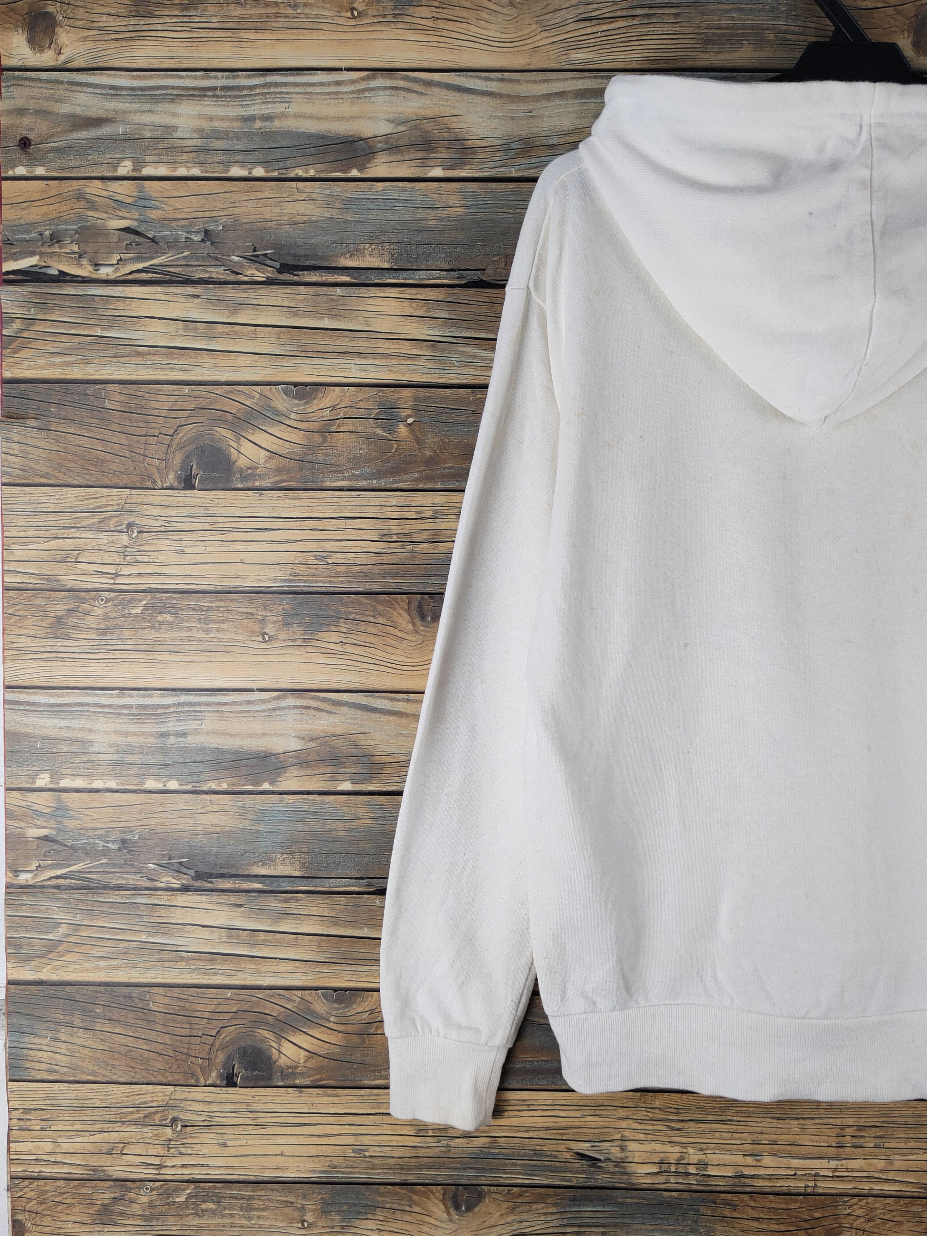 Japanese Brand DL Browny White Hoodie Sweatshirts #2507 Size US S / EU 44-46 / 1 - 9 Thumbnail
