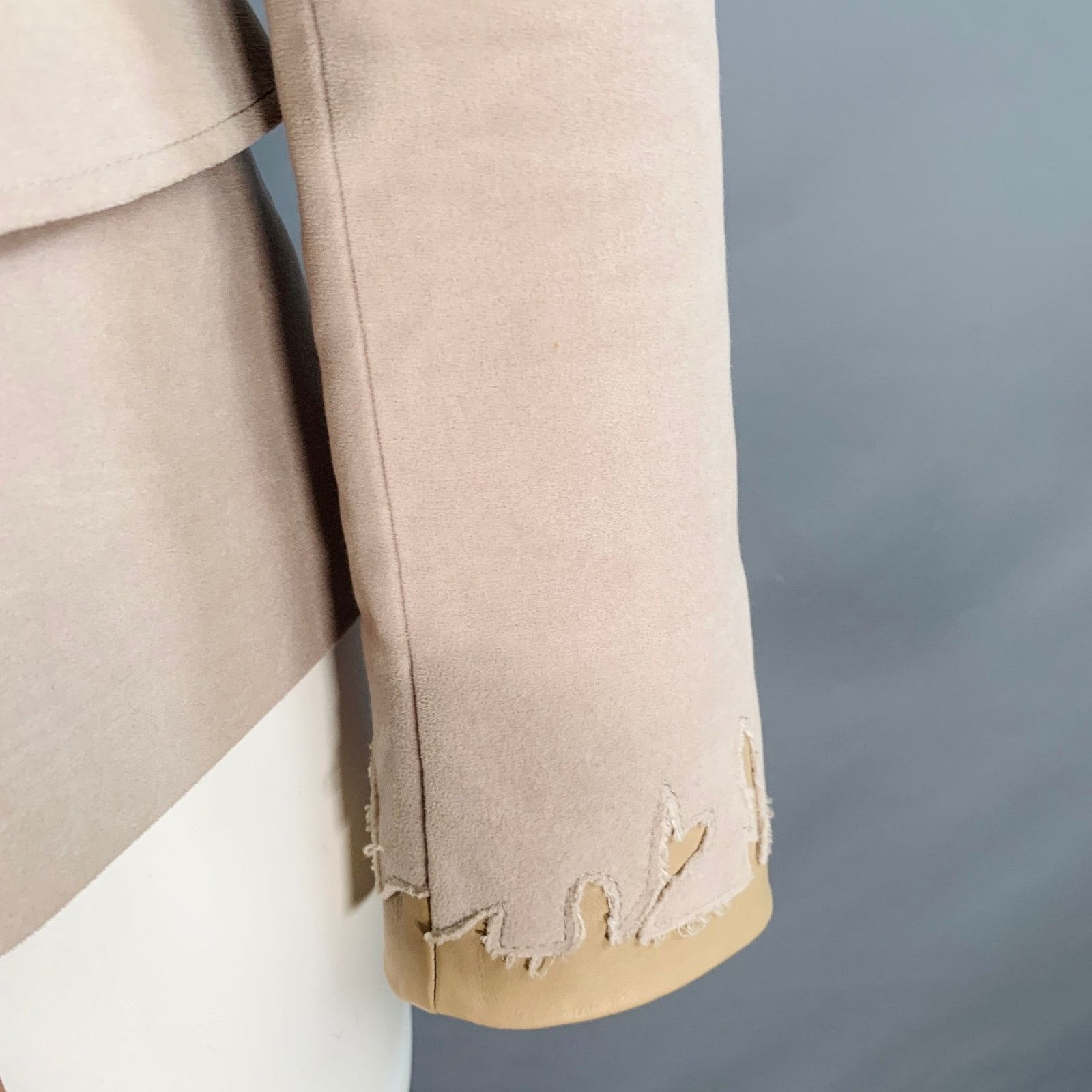 Other S Dusty Pink Velvet Single Breasted Jacket Blazer Size S / US 4 / IT 40 - 10 Thumbnail