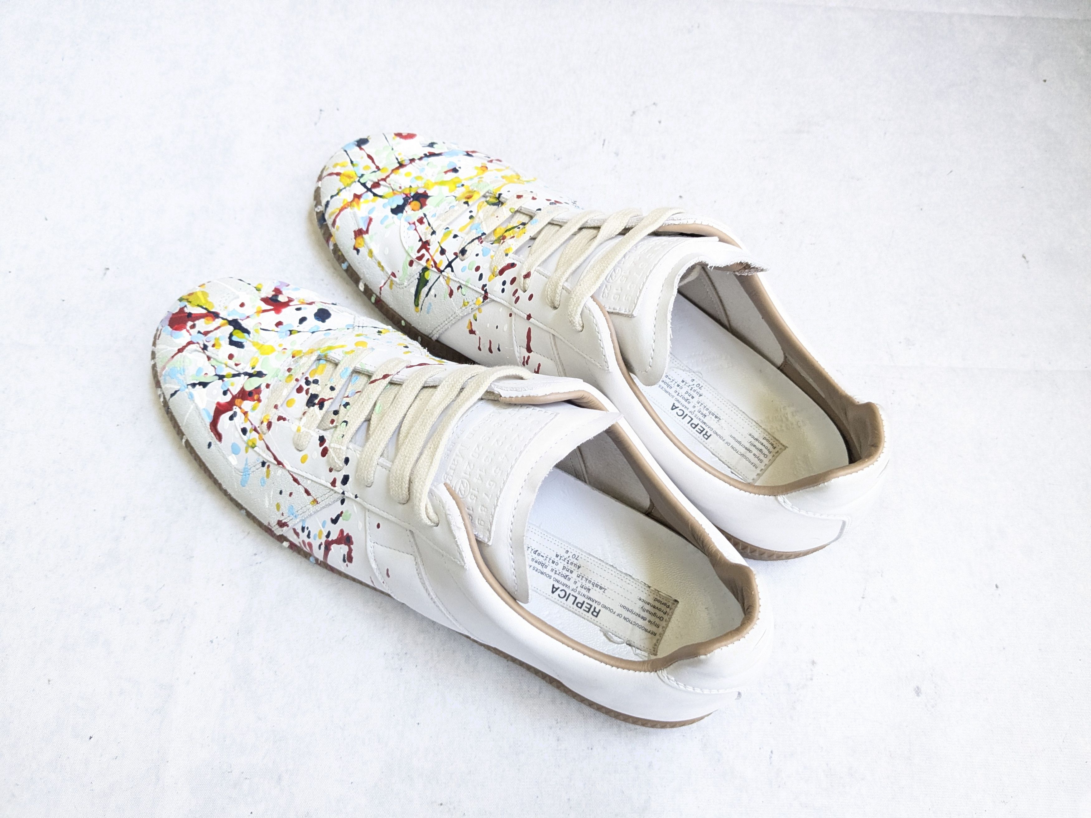 Maison Margiela MARGIELA GAT REPLICAS PAINT SPLATTER gat 10.5 43.5 Size US 10.5 / EU 43-44 - 15 Thumbnail