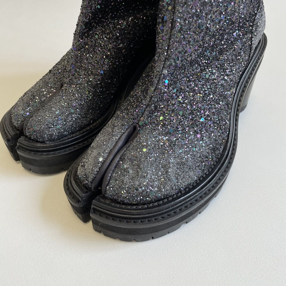 Maison Margiela A/W 19 High Heel Glitter Hunter Tabi Boots Size US 7 / IT 37 - 7 Thumbnail