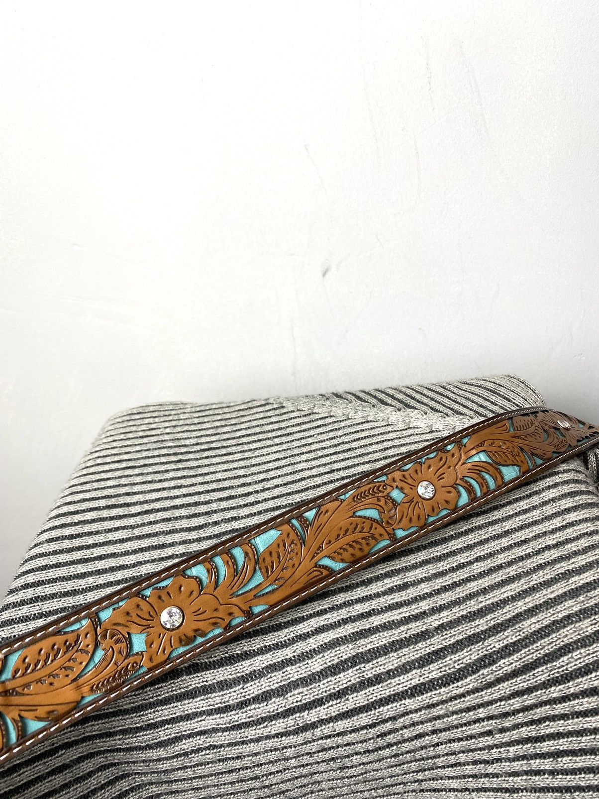 Cowboy Equipment Vintage Leather Belt Western Cowboy Style Texas Size ONE SIZE - 3 Thumbnail