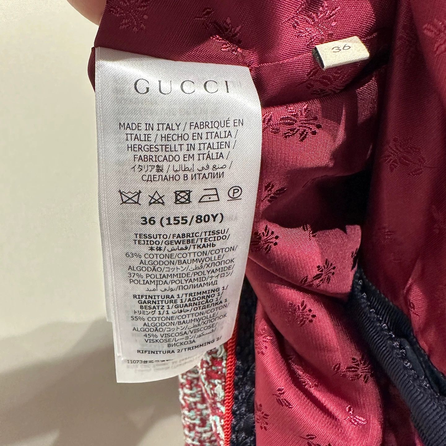 Gucci Gucci mar602 tweed single-breasted jacket size 36 Size XS / US 0-2 / IT 36-38 - 4 Thumbnail