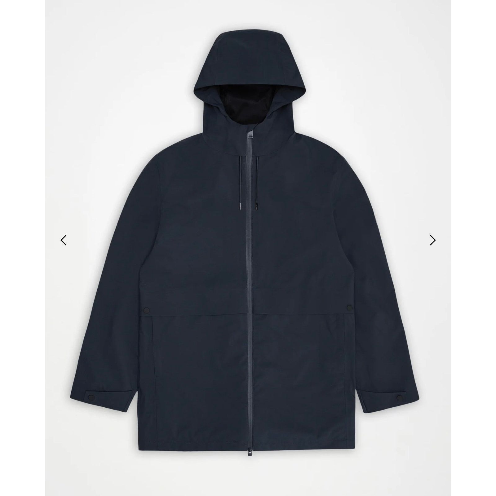 Rains New Rains Suva hardshell long jacket coat navy blue Size US L / EU 52-54 / 3 - 2 Thumbnail