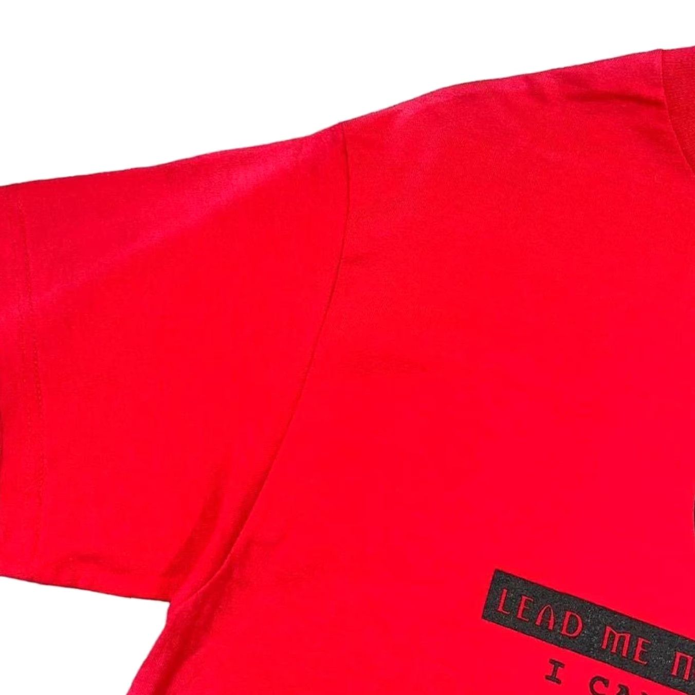 Vintage Vintage Unbranded T-Shirt Graphic Red L Men Short Sleeve Cotton 1990s Temptation Skater Spellout Size US L / EU 52-54 / 3 - 8 Thumbnail