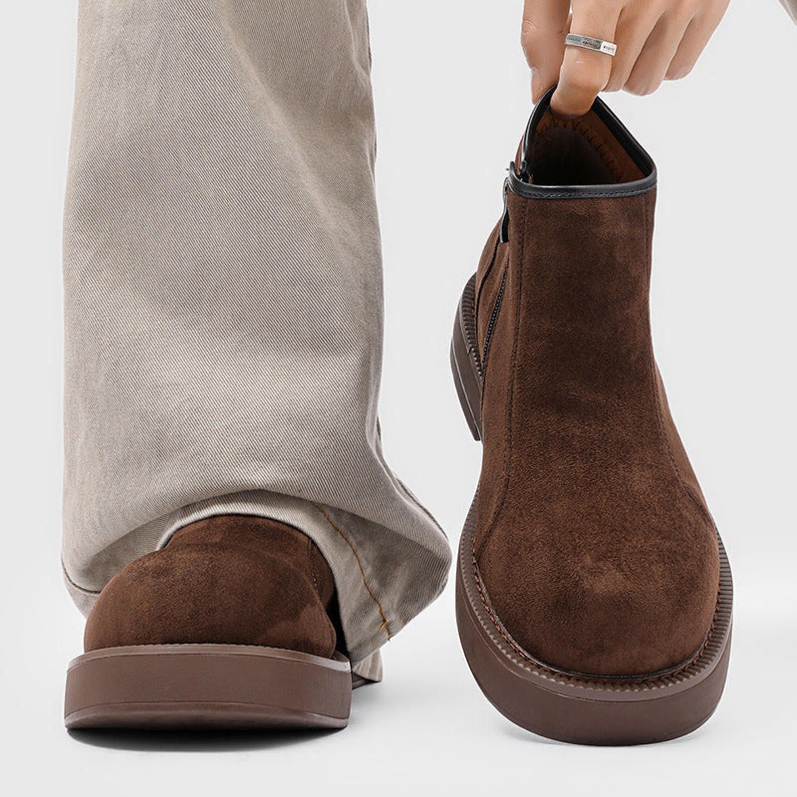 Japanese Brand High-Top Chelsea Boot | Round Toe Shoes Size US 7 / EU 40 - 2 Thumbnail