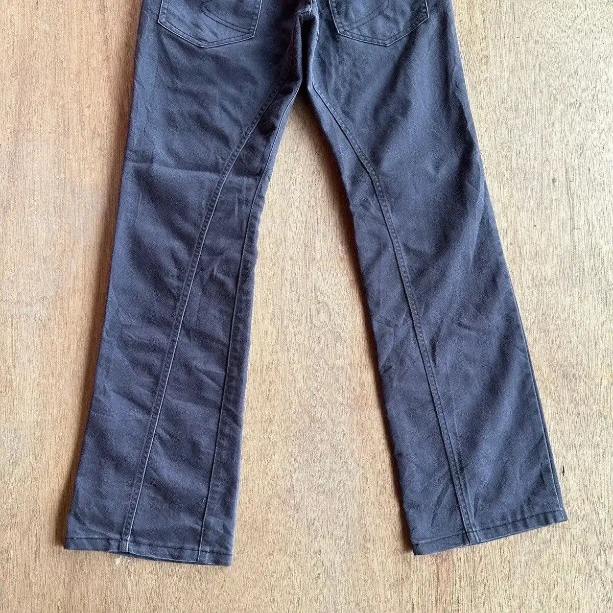 If Six Was Nine FLARE/BOOTCUT‼️VINTAGE SEMATIC DESIGN TROUSERS BLACK PANTS Size US 28 / EU 44 - 14 Thumbnail