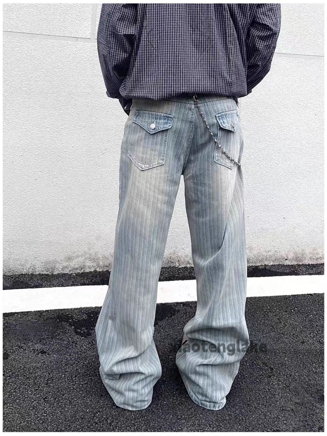 Japanese Brand Outdoor utility punk yuppie grunge ripped work jeans Size US 30 / EU 46 - 3 Thumbnail
