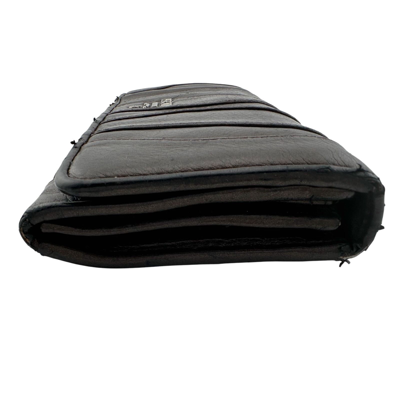 Prada Prada Metallic Brown Wave Leather Flap Continental Wallet Size ONE SIZE - 15 Thumbnail