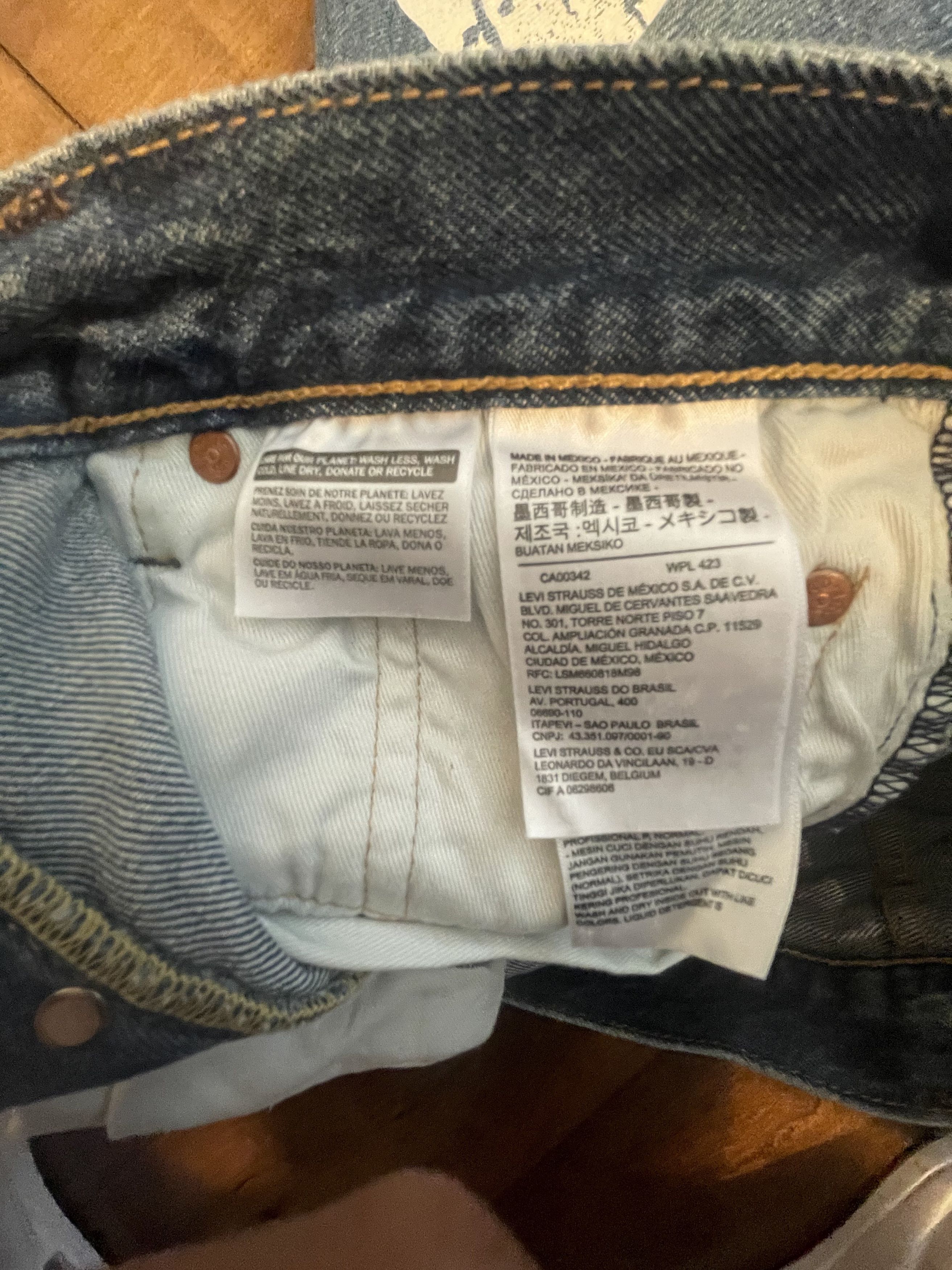 DENIM TEARS × Levi's Denim Tears x Levi's Cotton Wreath Jean Dark Wash Size US 30 / EU 46 - 6 Thumbnail