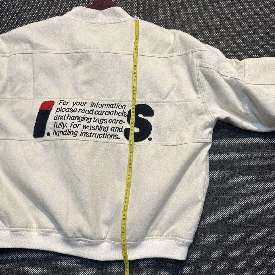 Issey Miyake × Tsumori Chisato × Vintage Issey Miyake Sport Wool Care-label Bomber Jacket Size US XL / EU 56 / 4 - 8 Thumbnail