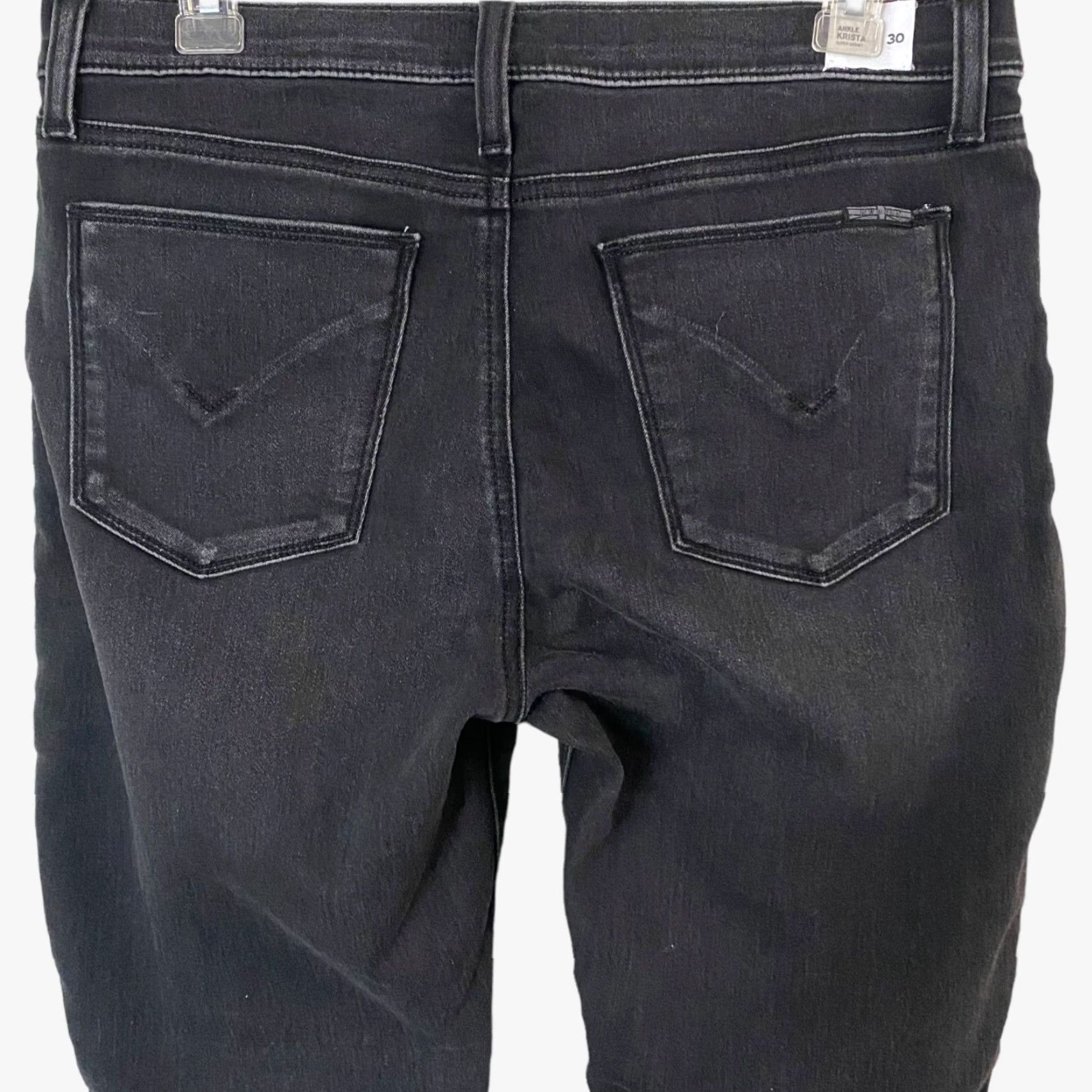 Hudson Hudson Krista Jeans Women's 30 Black Wash Mid-Rise Skinny Ankle New Size 30" / US 8 / IT 44 - 6 Thumbnail