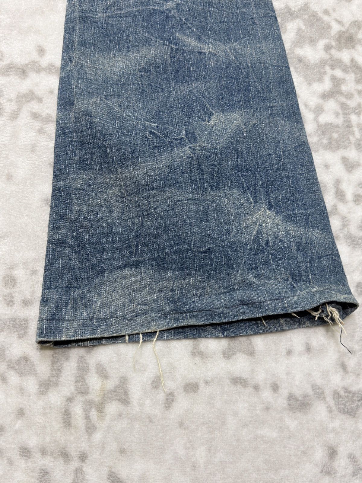 Vintage Japanese Button Fly Bell Bottom Smoke Stretch Women Jeans Size US 28 / EU 44 - 14 Thumbnail