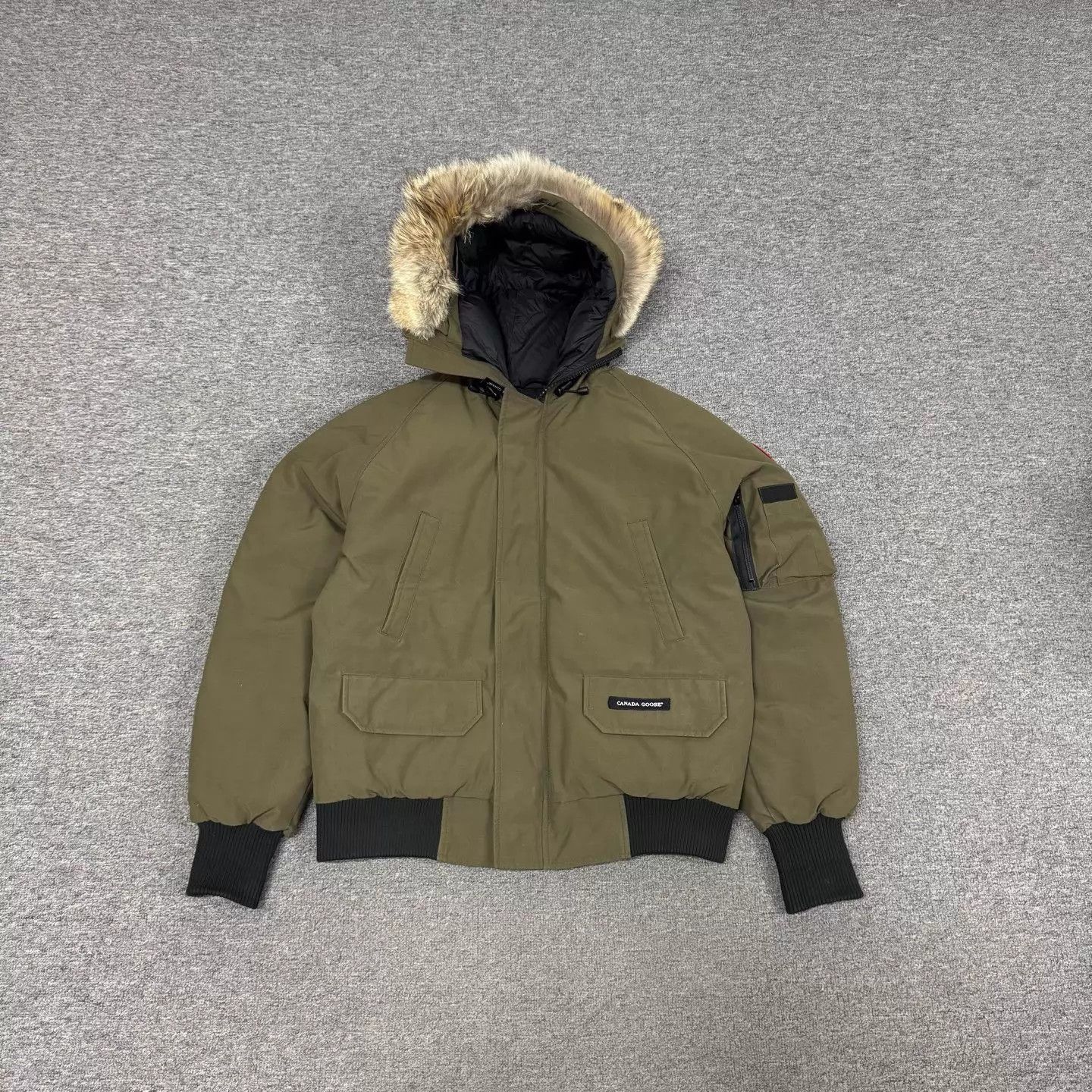 Canada Goose Green Heavy Winter Jacket with Fur Hood - Size S Size US S / EU 44-46 / 1 - 1 Thumbnail