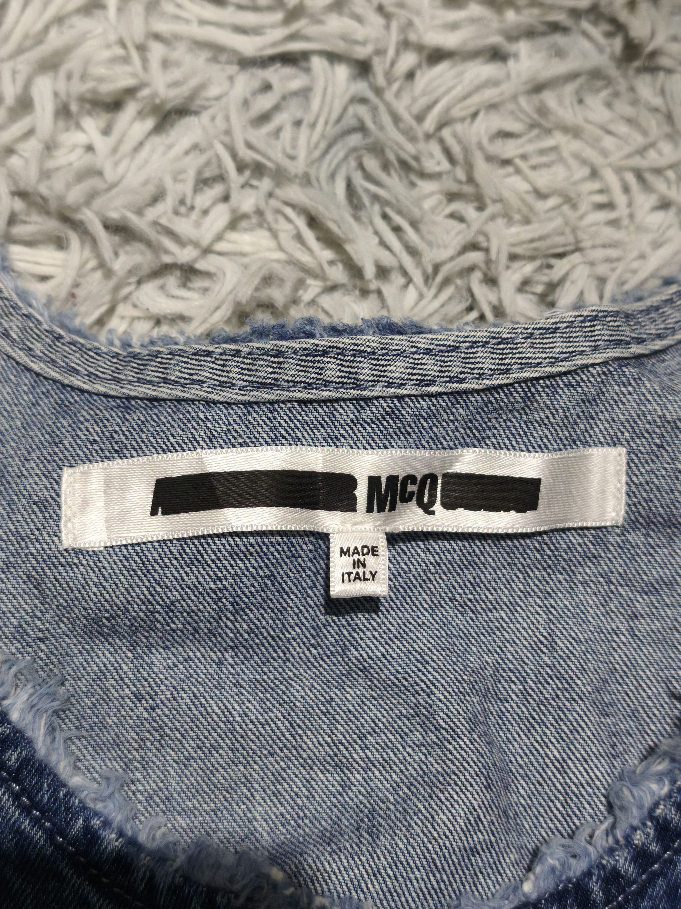Alexander McQueen Alexander McQueen MCQ Denim Asymmetrical Top Size XS / US 0-2 / IT 36-38 - 8 Thumbnail