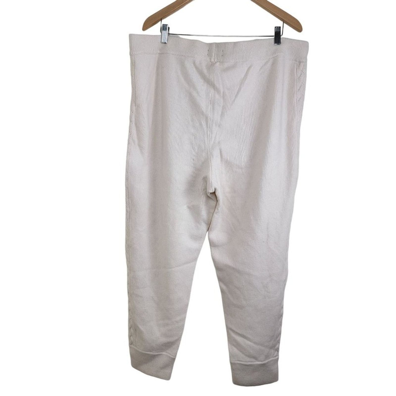 Lauren Ralph Lauren Cable-Knit Wool Cashmere Jogger Pants Size 42" / US 20 - 2 Thumbnail
