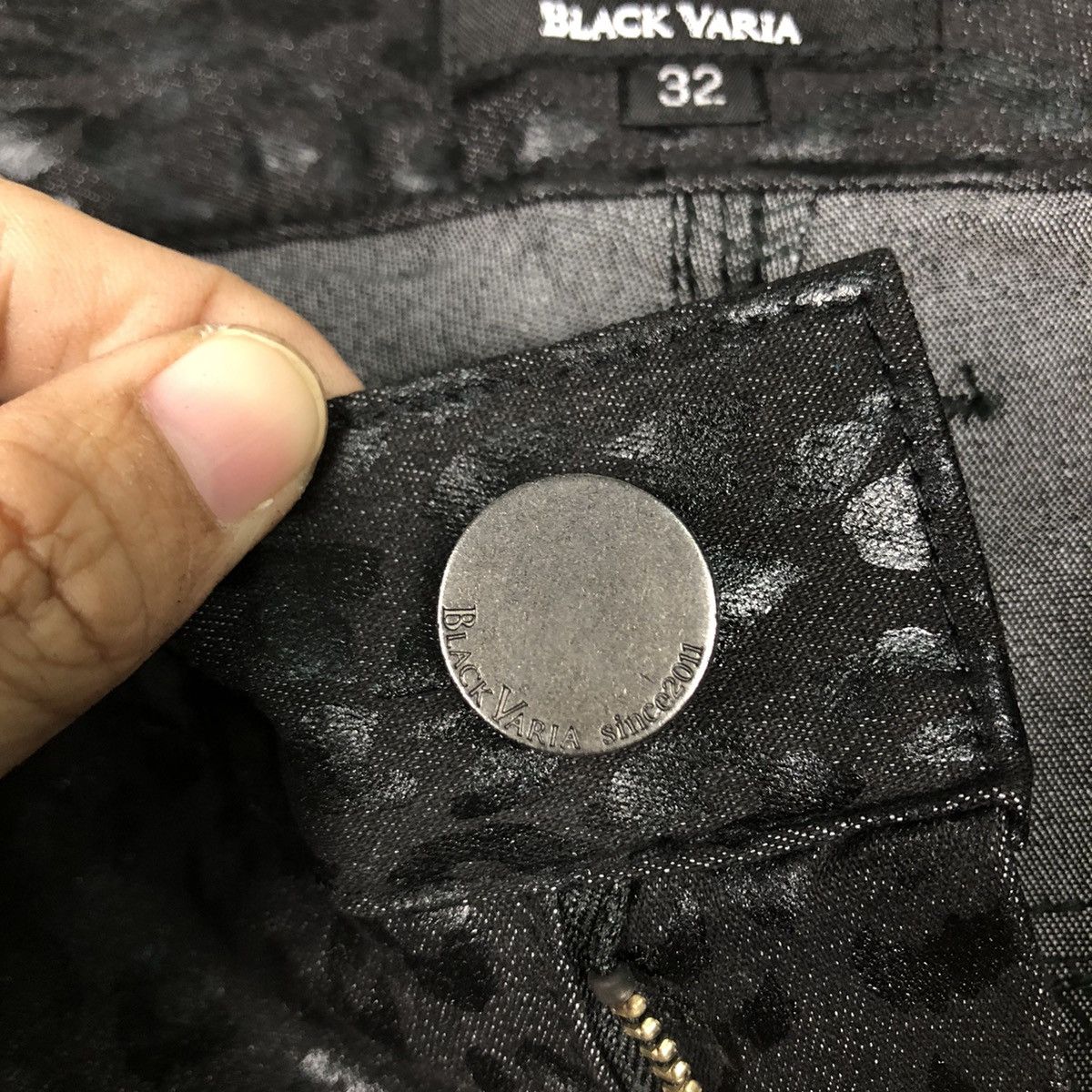 Japanese Brand 📌Vintage Biker Pants Polkadot Design Black Varia Size US 32 / EU 48 - 16 Thumbnail