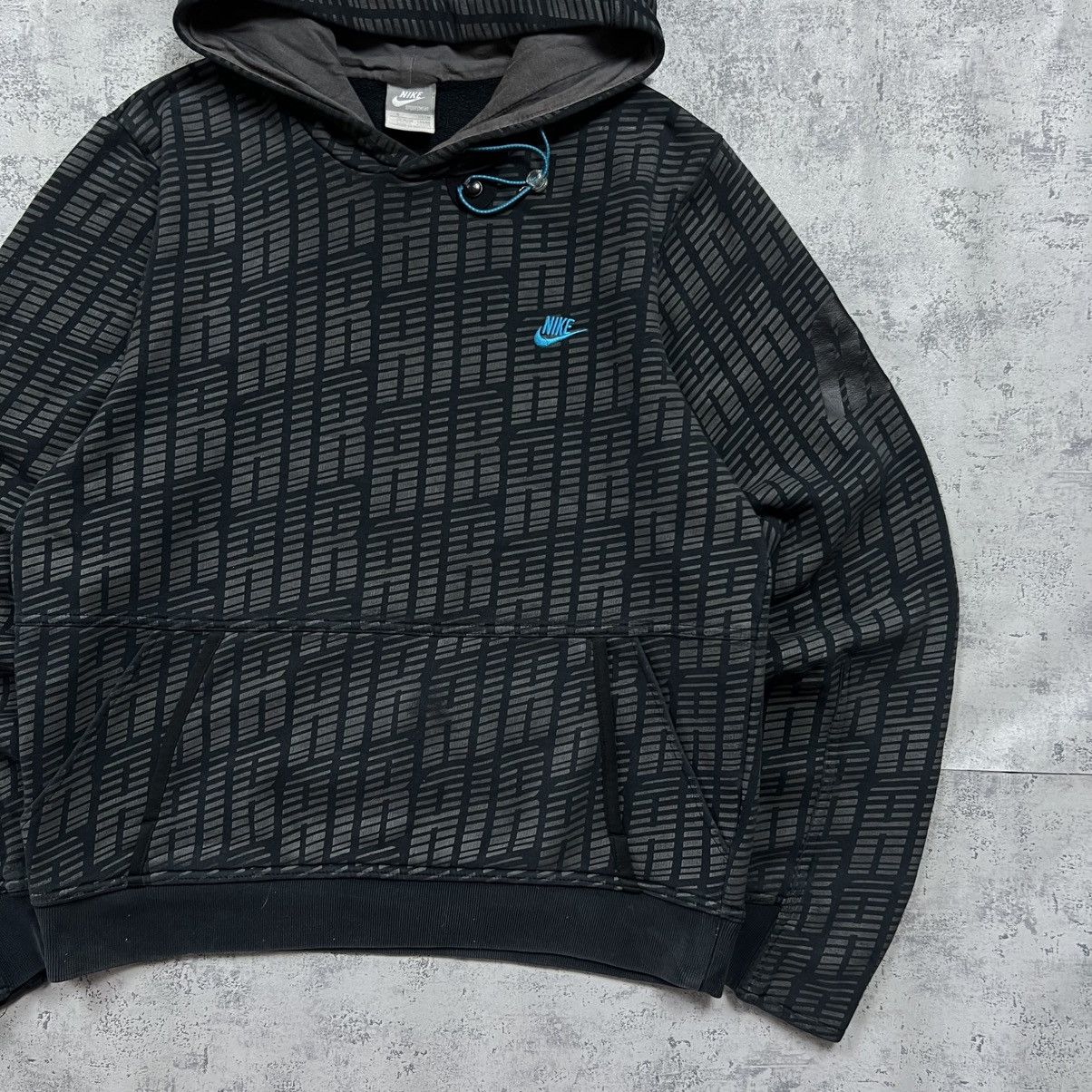 Nike 00s NIKE AIR VINTAGE DRILL OVERSIZE RETRO PULLOVER HOODIE Size US S / EU 44-46 / 1 - 3 Thumbnail