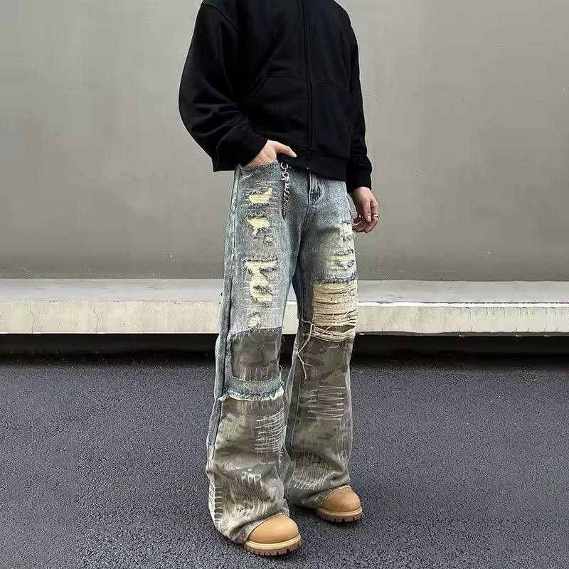 Japanese Brand × Vintage ripped jeans Size US 36 / EU 52 - 3 Thumbnail