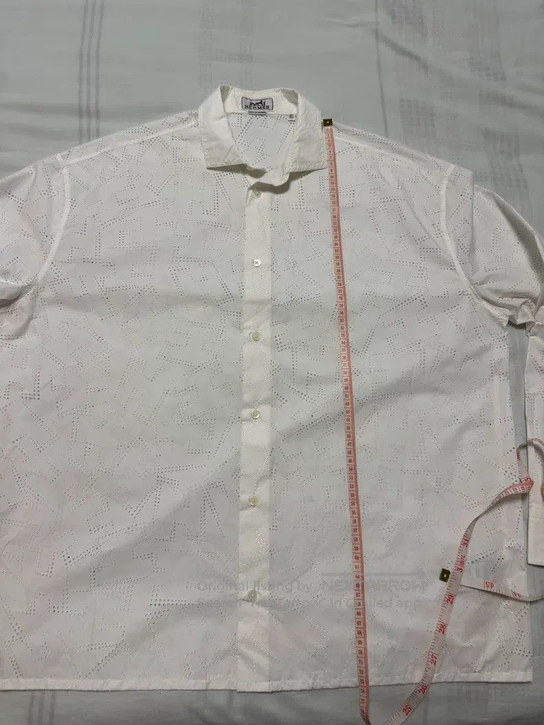 Hermes Hermes Shirt with special process fabric, hollow, light an Size US XXS / EU 40 - 5 Thumbnail