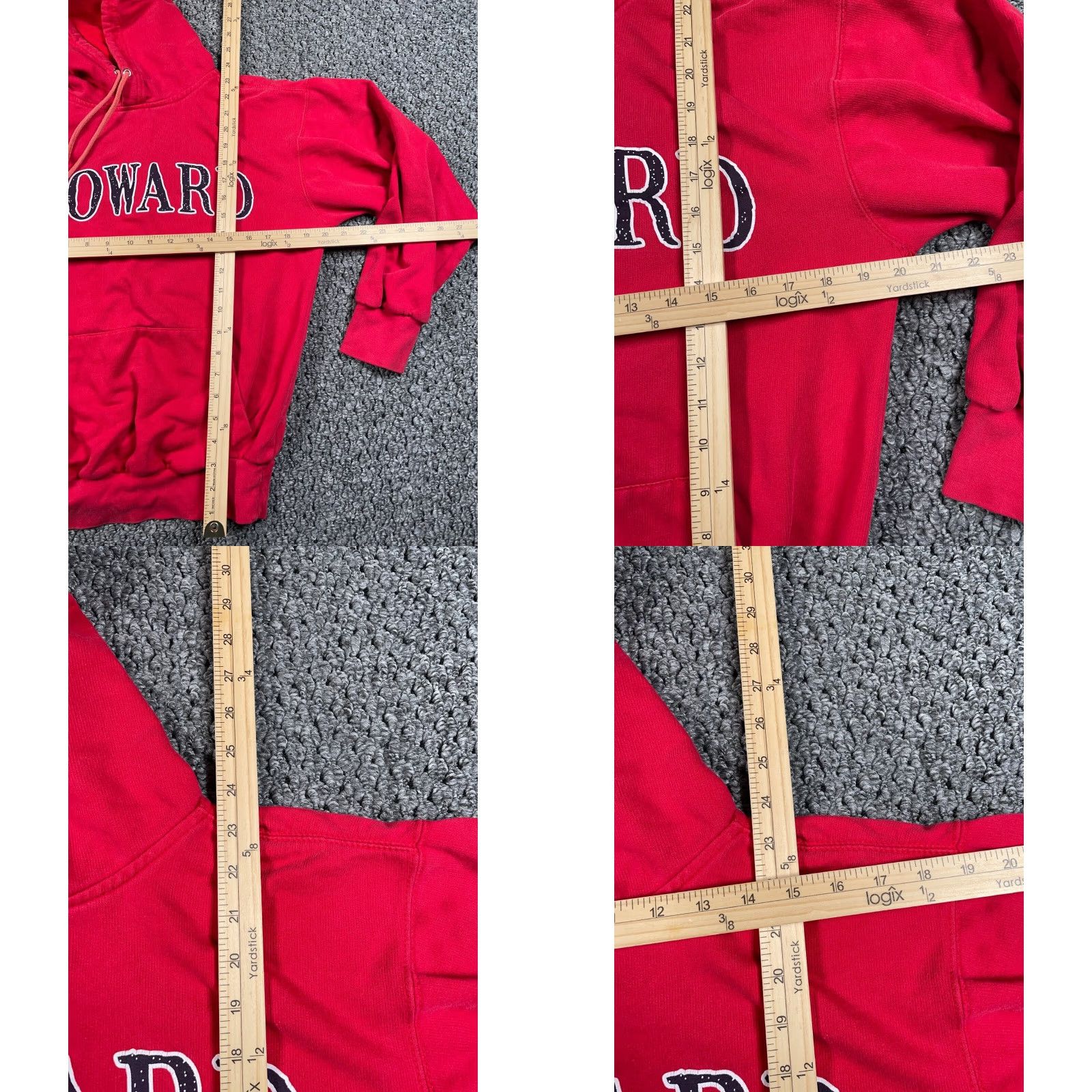 Vintage Howard University Hoodie Adult XS Red MV Sport Drawstring Pullover Sweatshirt Graphic Print College Retro University Men Size XS Red MV Sport Hoodie Size US XS / EU 42 / 0 - 8 Thumbnail