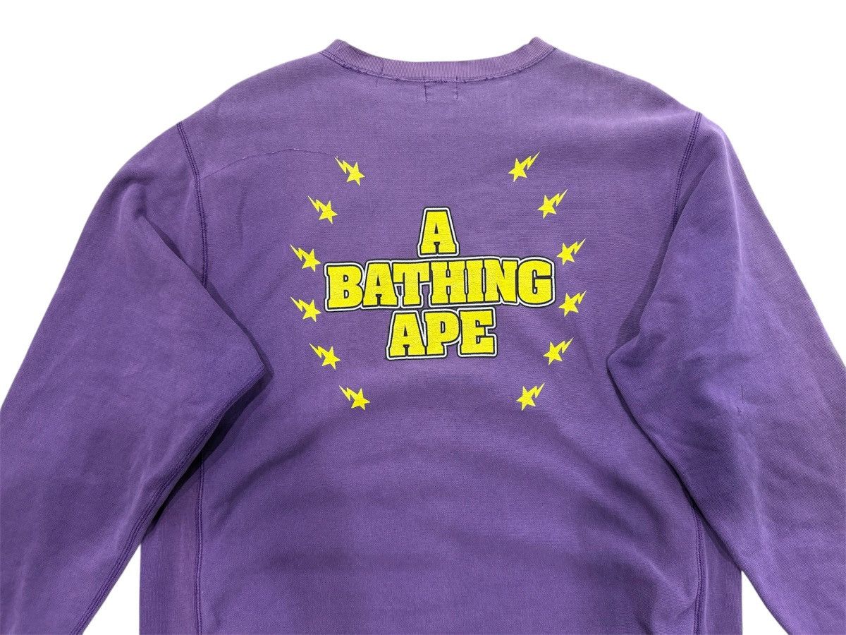 Bape Vintage Distress Purple Faded A Bathing Ape Size US L / EU 52-54 / 3 - 4 Thumbnail