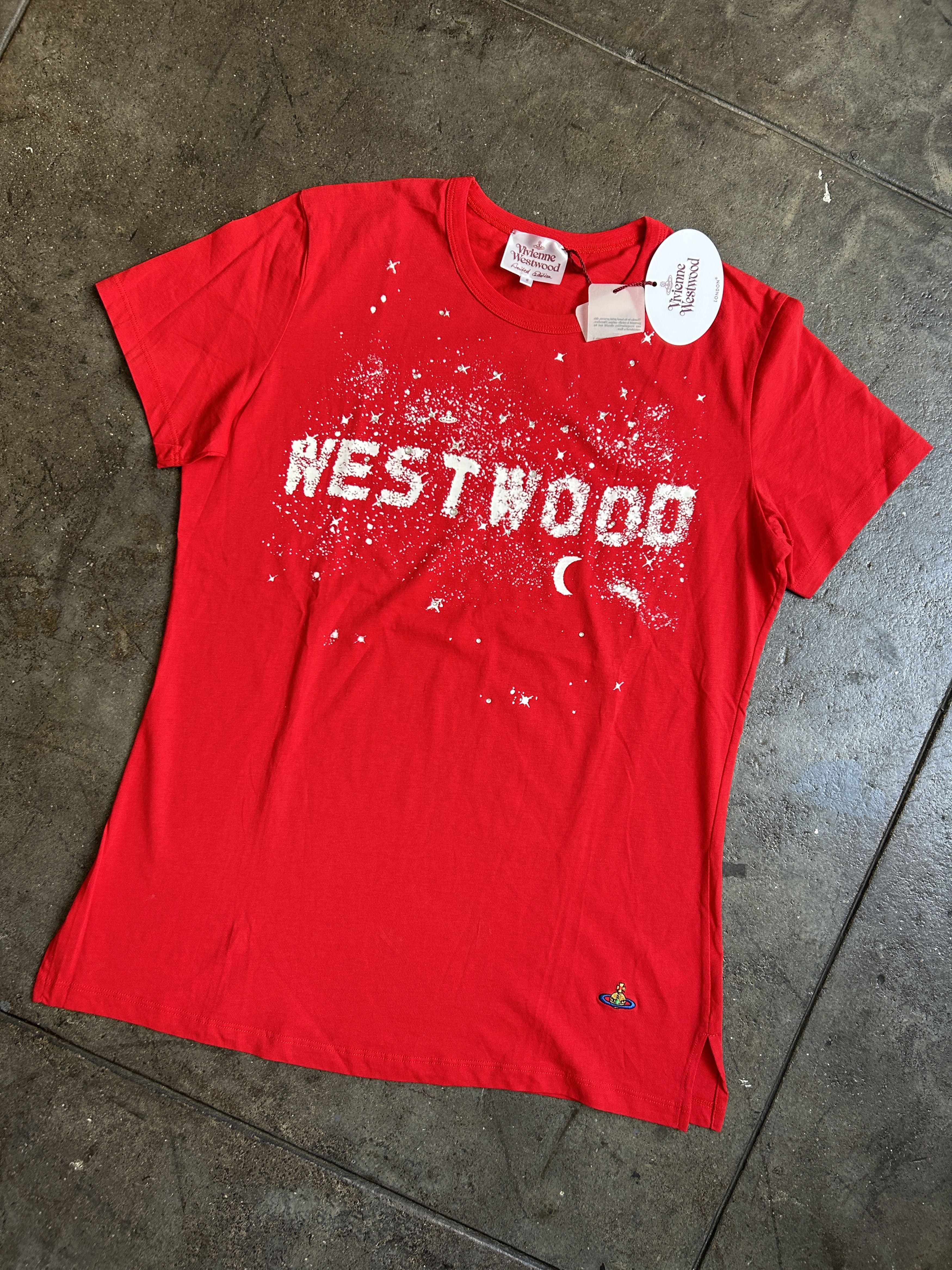 Vivienne Westwood LIMITED EDITION Hollywood Sign Vivienne Glitter Milky Shirt Size US S / EU 44-46 / 1 - 1 Thumbnail