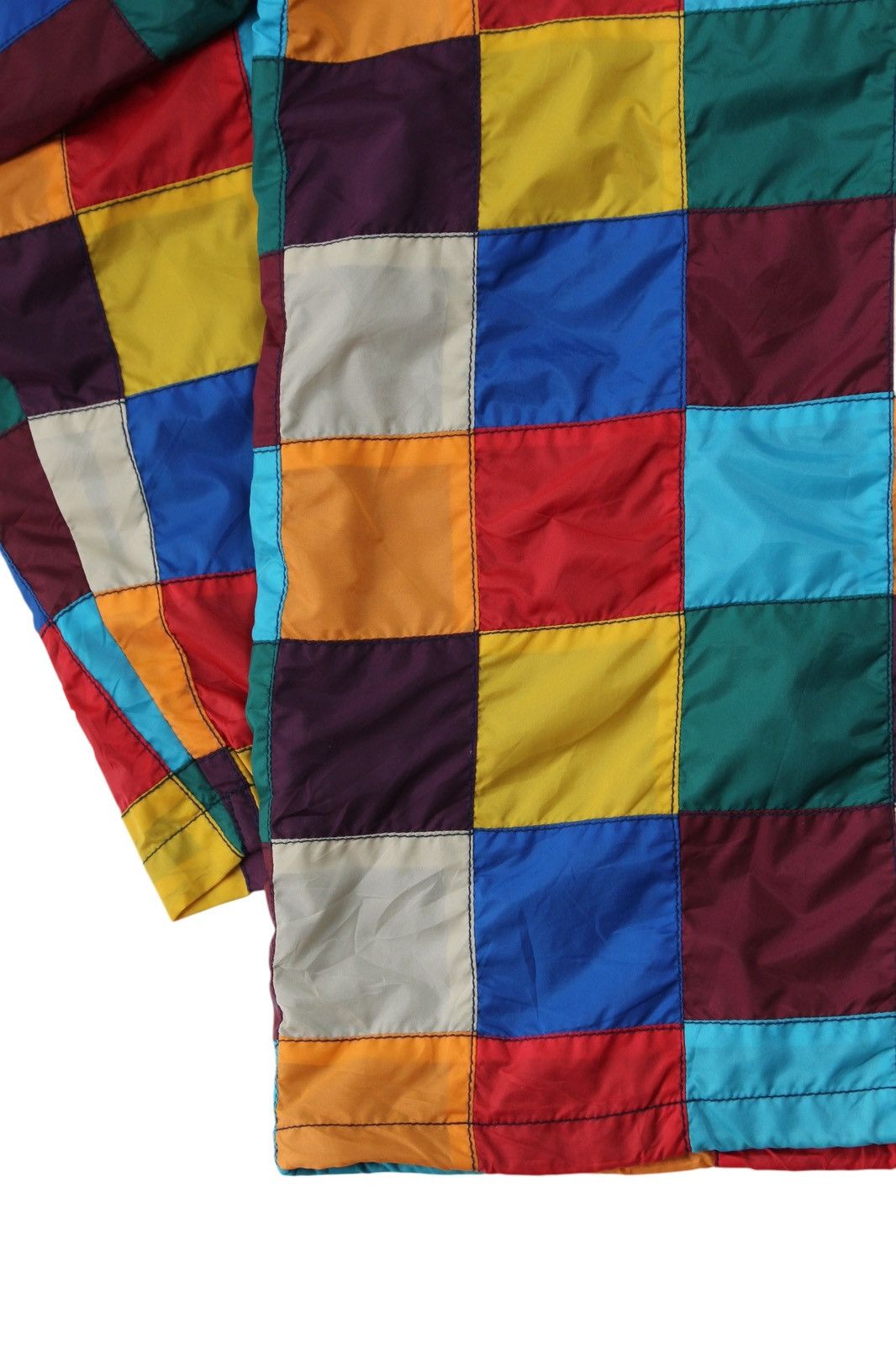 Japanese Brand 2000S CUBE SUGAR PATCHWORK COACH JACKET Size US M / EU 48-50 / 2 - 8 Thumbnail