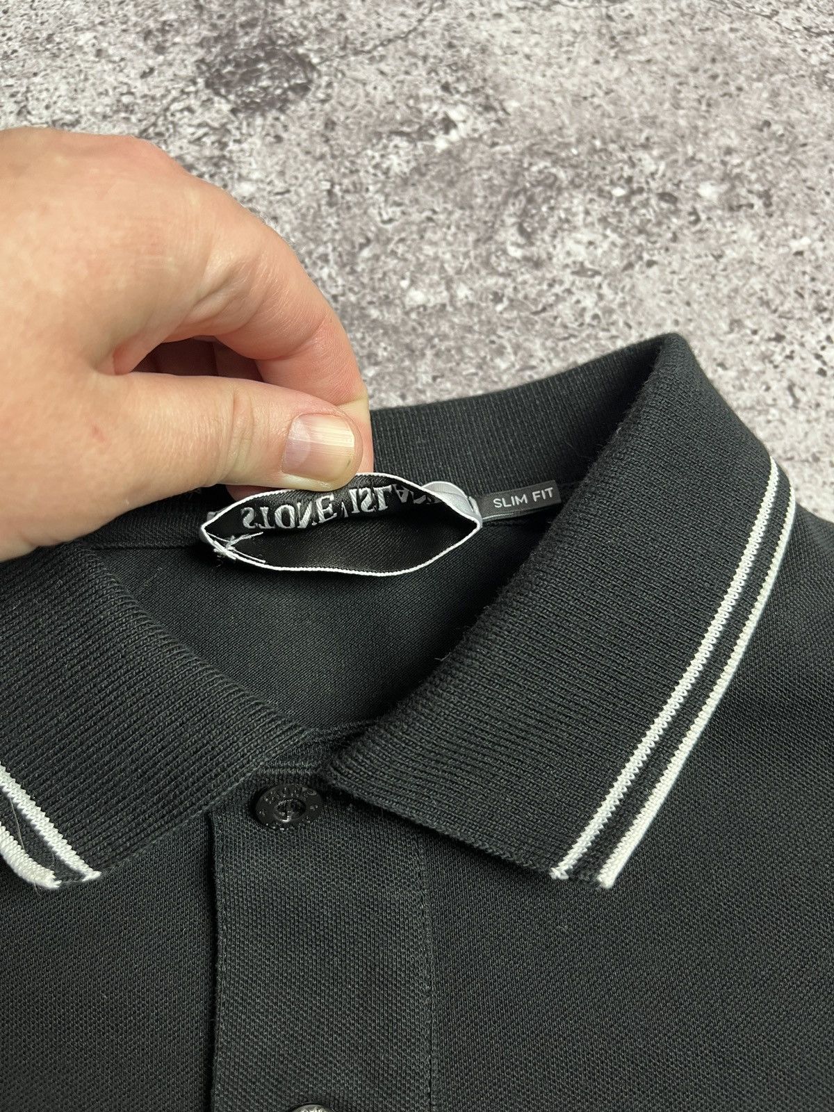 Stone Island Stone Island Patch Program Black Polo Shirt Size US L / EU 52-54 / 3 - 7 Thumbnail
