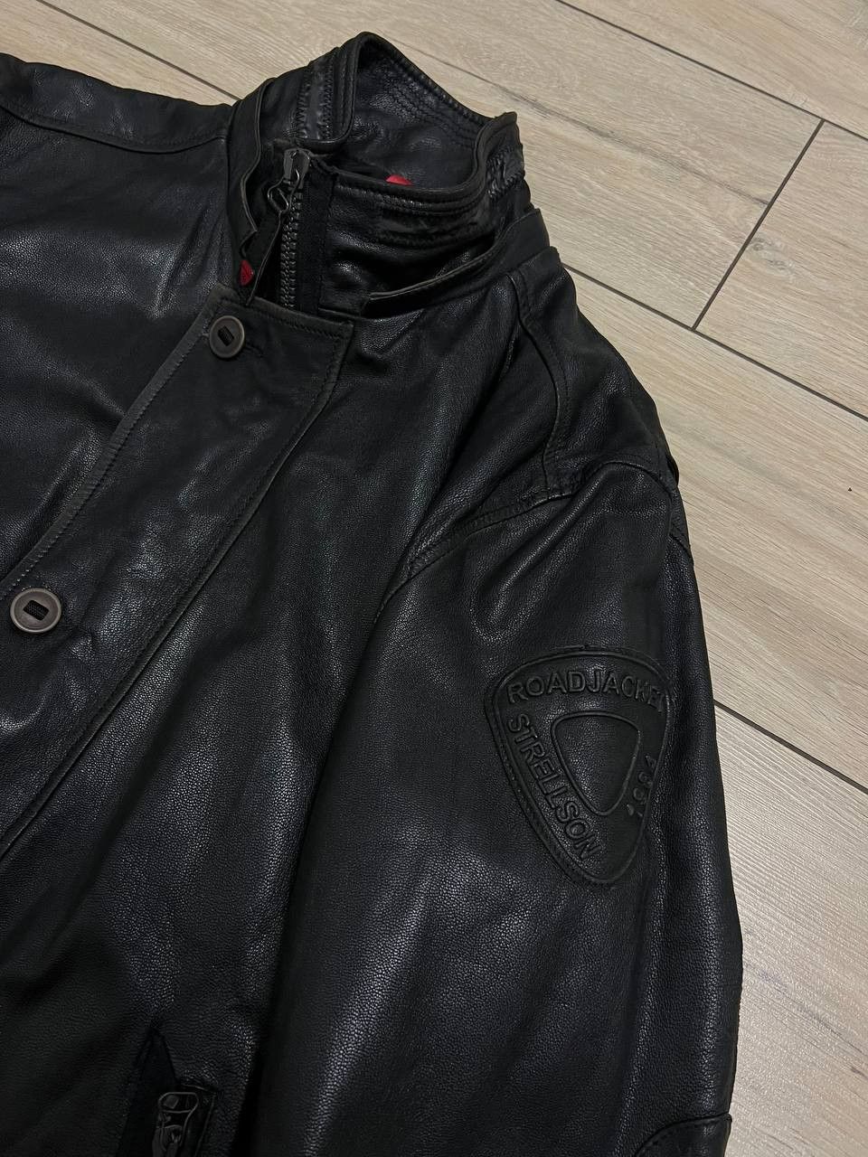Strellson Strellson Leather Jacket Insulated Black Moto Style sz 2XL Size US XXL / EU 58 / 5 - 8 Thumbnail