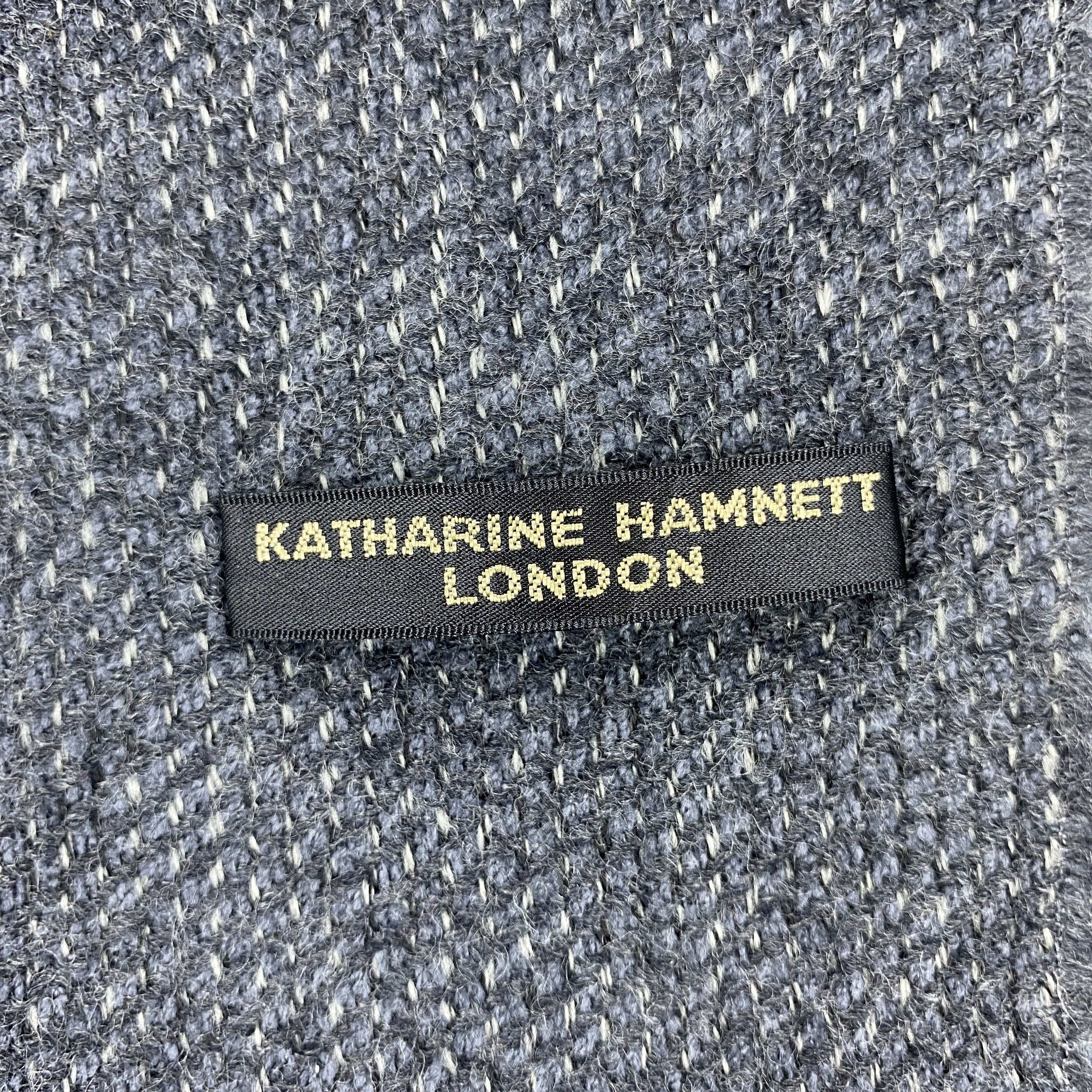 Katharine Hamnett London × Vintage GF10678 Katharine Hamnett London Scarf Neck Wear Muffler Size ONE SIZE - 2 Thumbnail