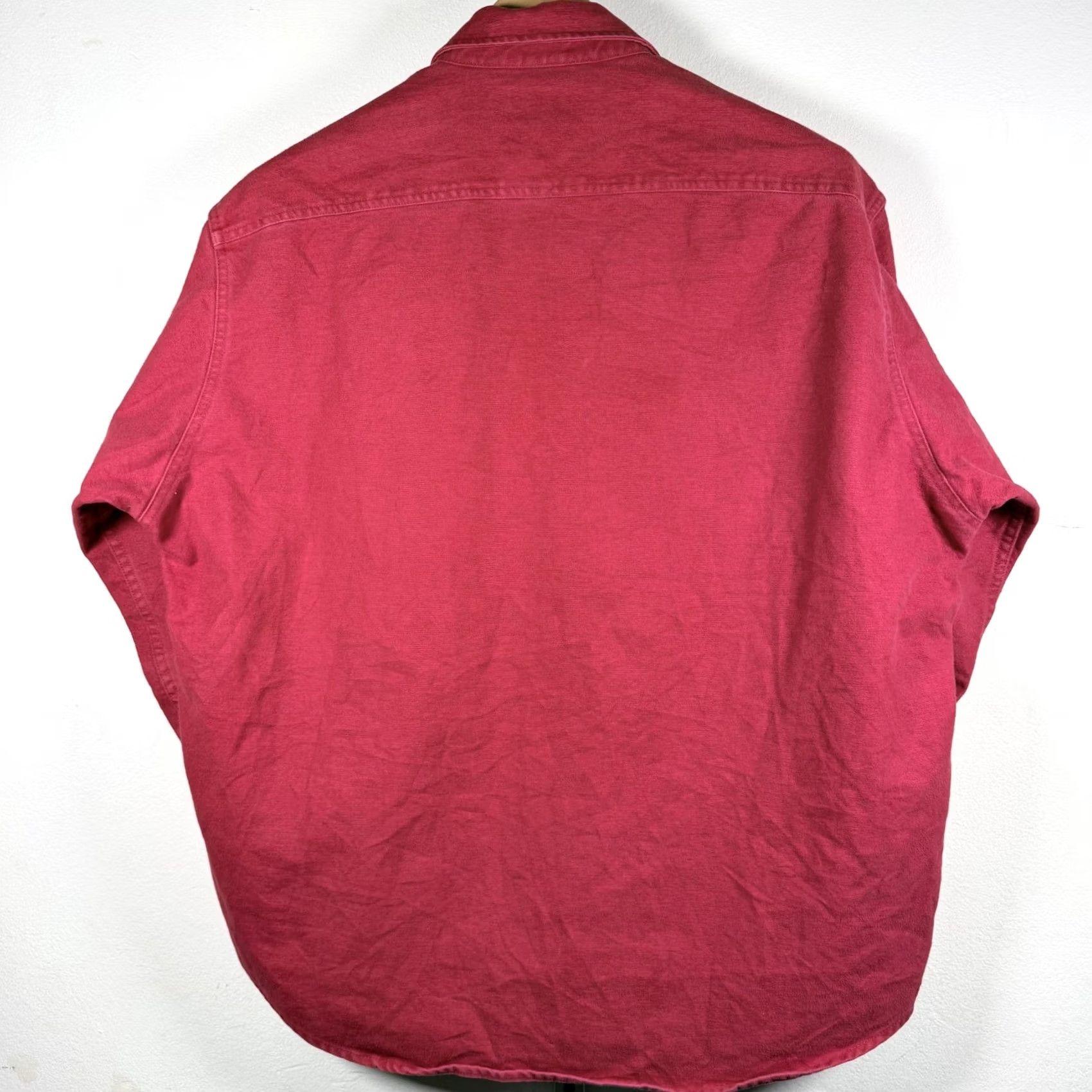 Vintage Vintage Woolrich Button-Up Shirt Red Long Sleeve Western Men's XL Size US XL / EU 56 / 4 - 2 Thumbnail