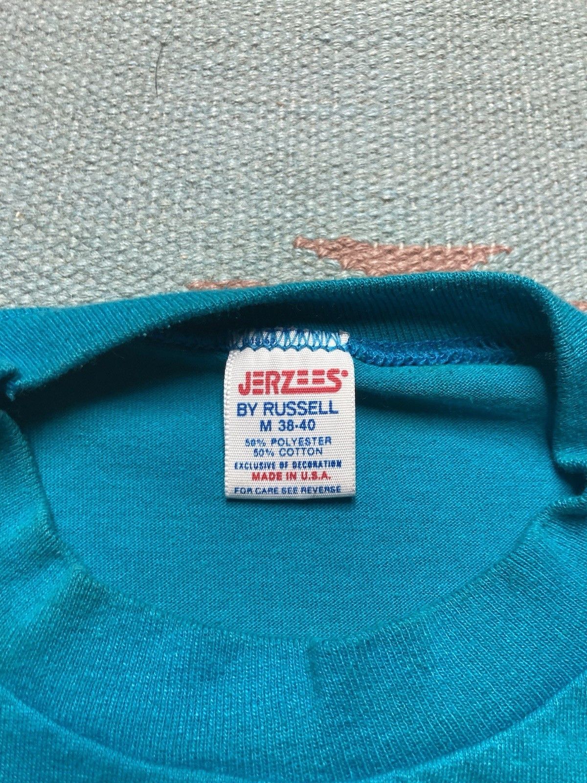 Jerzees × Vintage 80s t shirt New York the big apple rainbow soft thin medium Size US M / EU 48-50 / 2 - 6 Thumbnail
