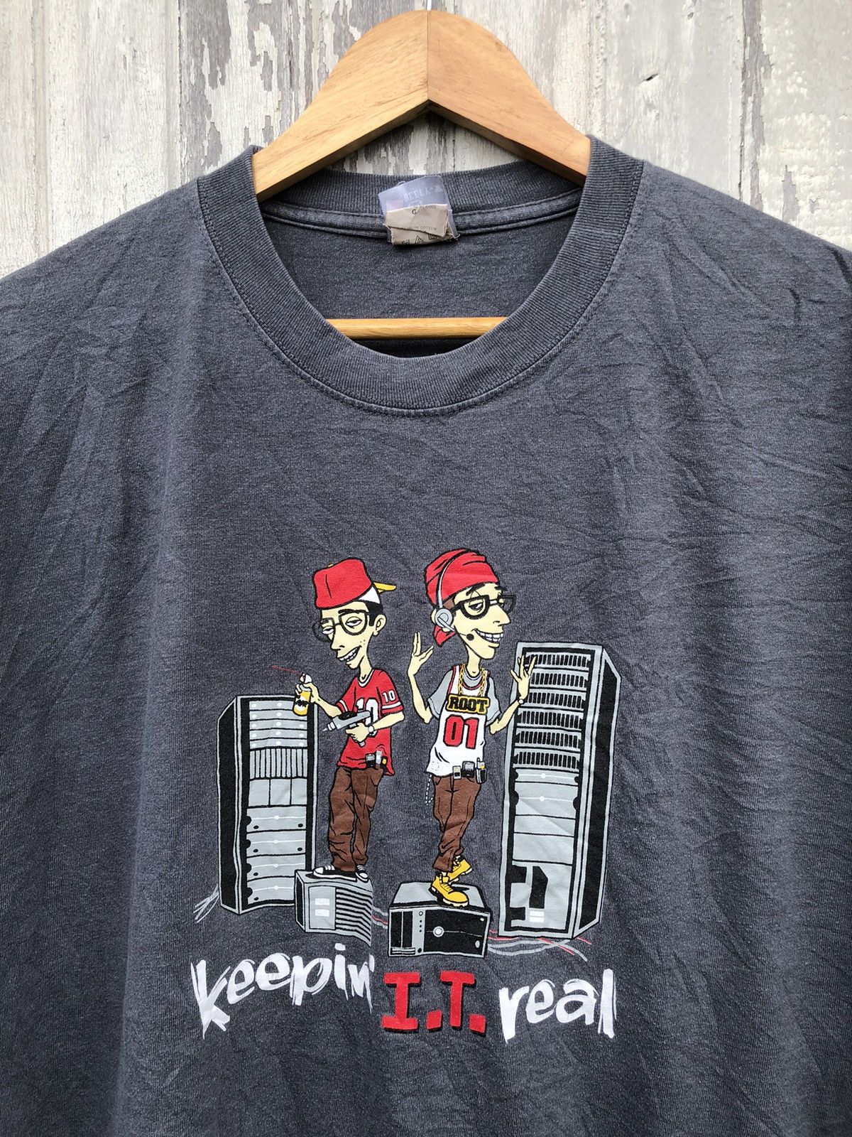 Japanese Brand × Vintage Vintage Y2K Keepin I.T Real Cartoons Tshirt Size US L / EU 52-54 / 3 - 3 Thumbnail