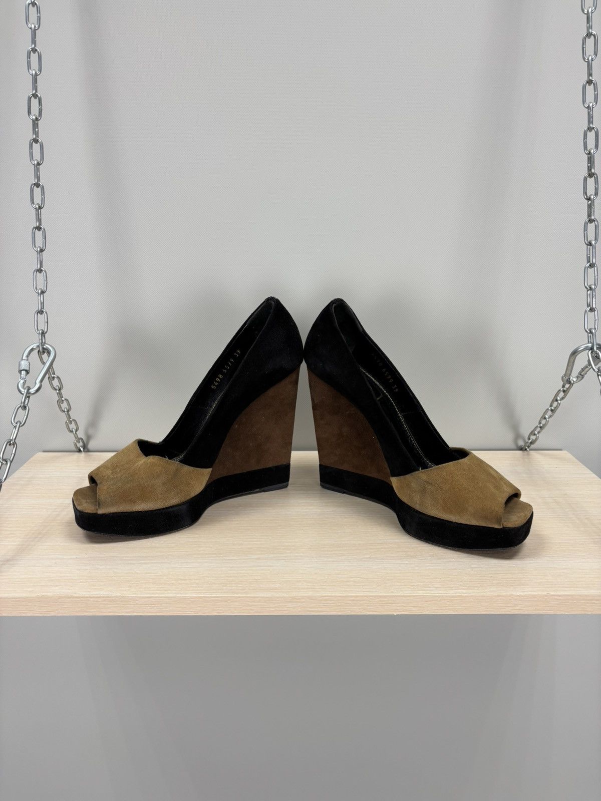 Saint Laurent Paris × Yves Saint Laurent Womens heels Yves Saint Laurent Size 39 Color Brown/Black Size US 9 / IT 39 - 8 Thumbnail