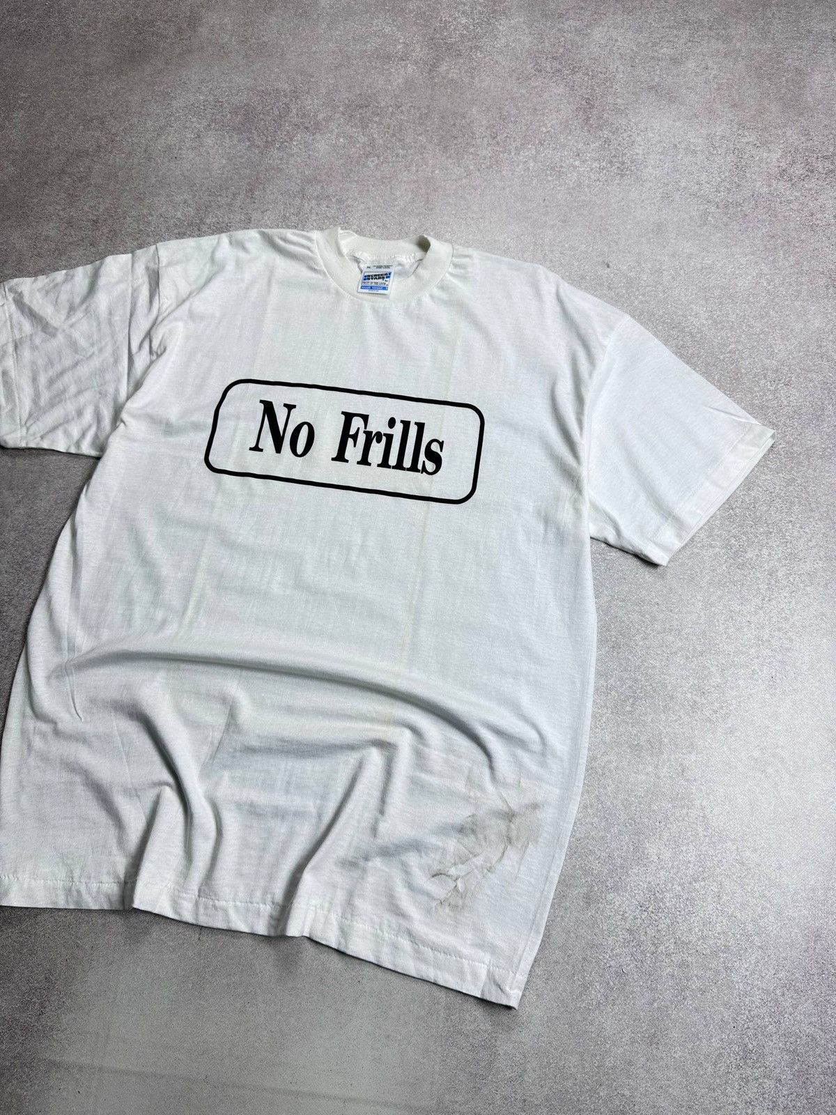 Vintage Vintage 90s Screen Stars No Frills Boxy T-shirt XL Size US XL / EU 56 / 4 - 2 Thumbnail