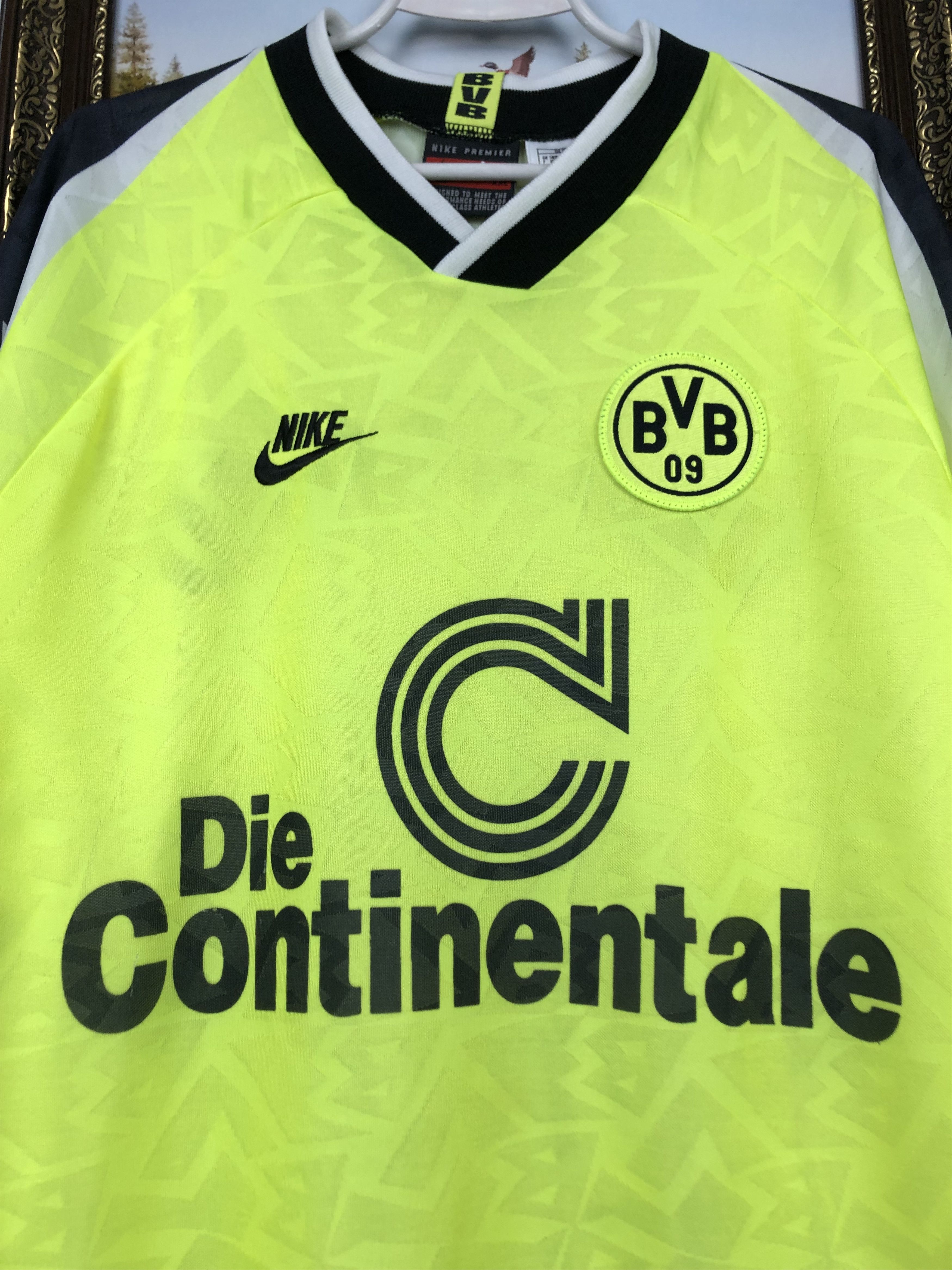 Nike Borussia Dortmund football shirt 1996 Nike Deutscher Tee Size US XXL / EU 58 / 5 - 3 Thumbnail