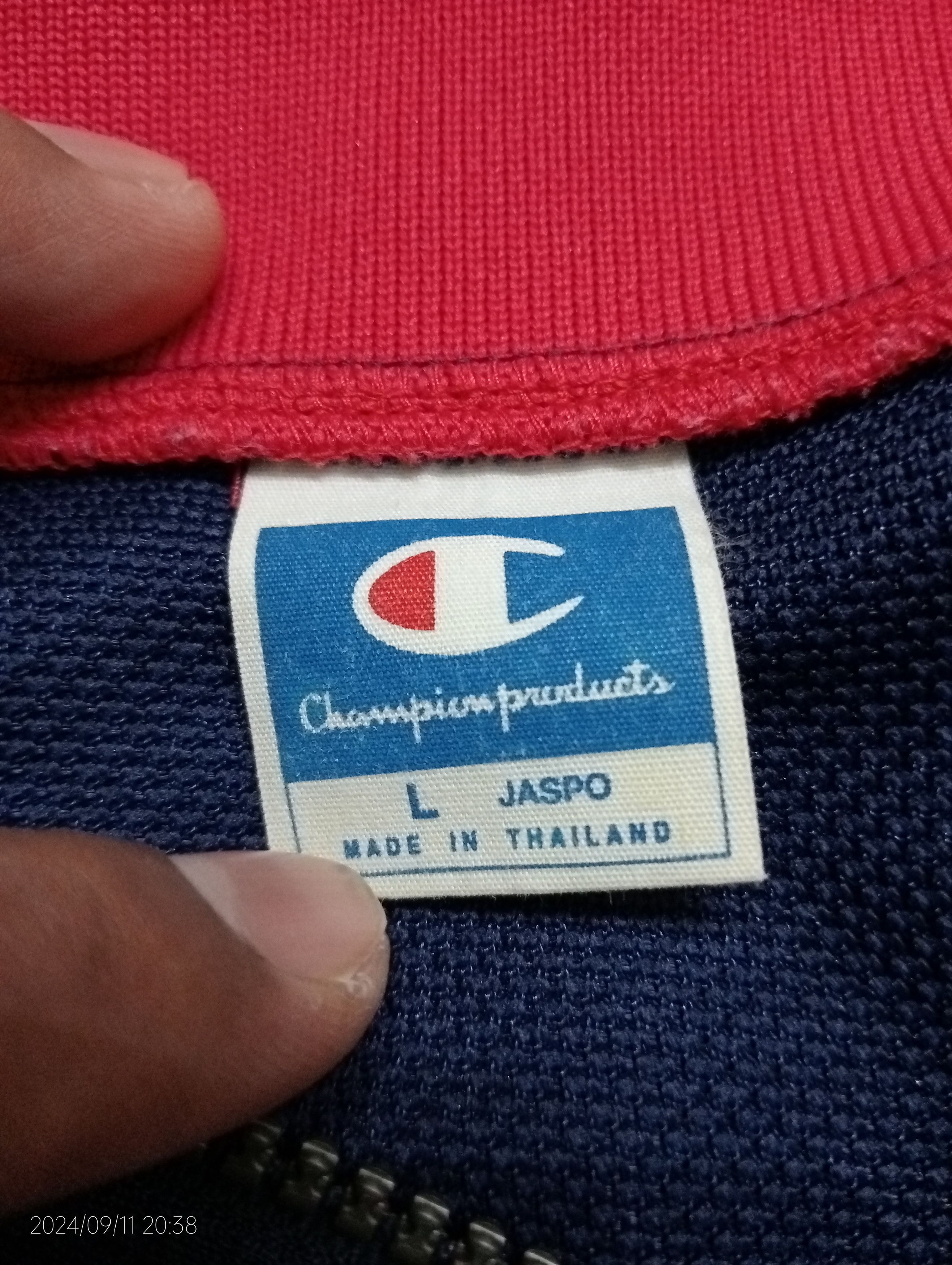 Champion Vintage '90s Champion Jaspo Embroidery Track Jacket Size US L / EU 52-54 / 3 - 5 Thumbnail