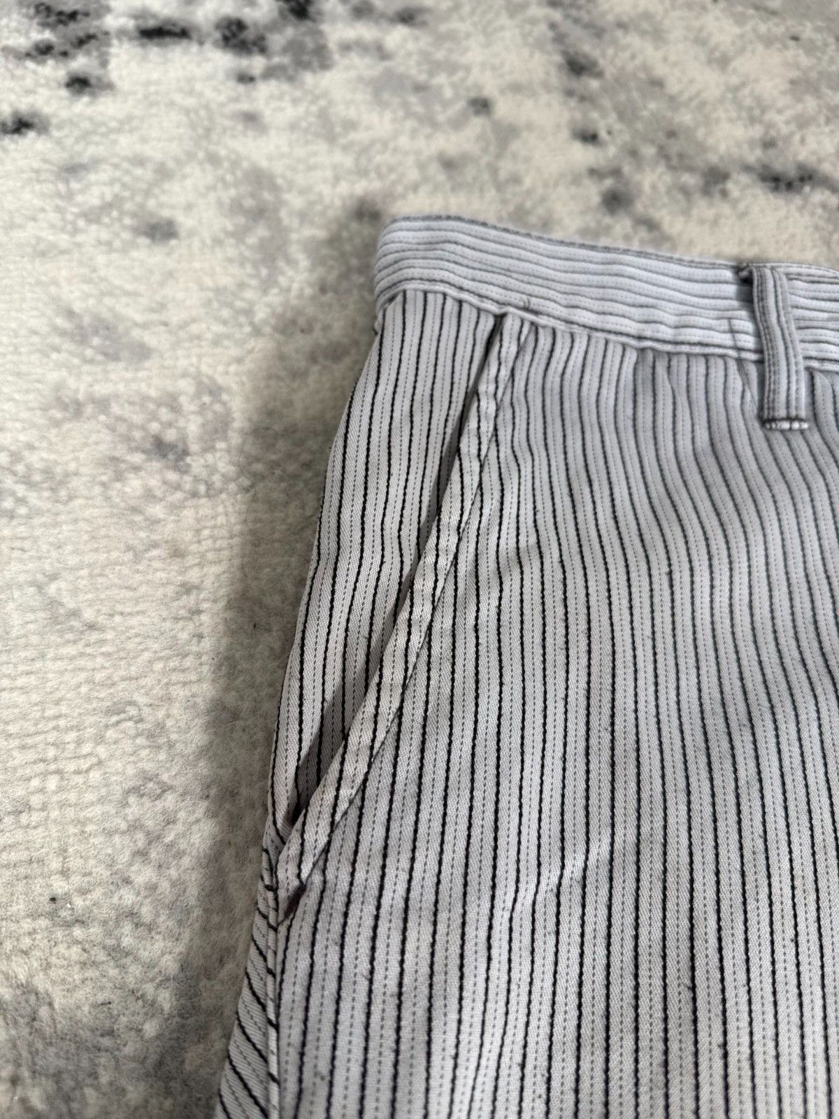 Oakley Y2K Oakley Striped White Shorts Size US 34 / EU 50 - 5 Thumbnail