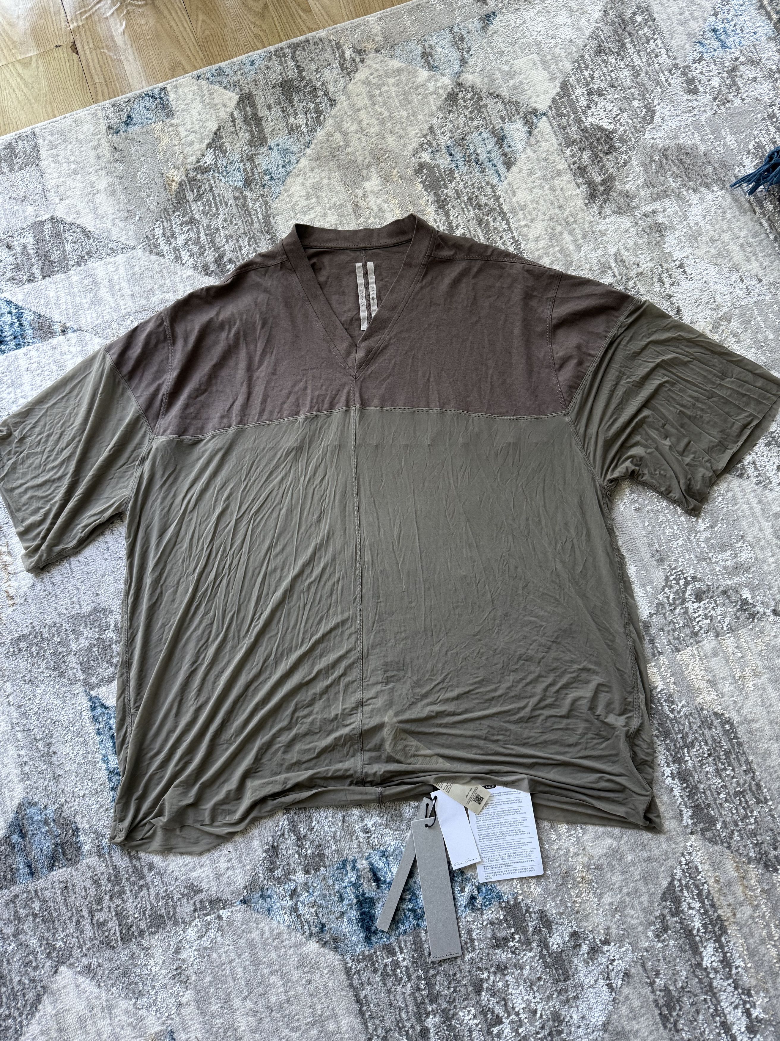 Rick Owens Rick Owens Khaki Oversize T-shirt Size US M / EU 48-50 / 2 - 1 Thumbnail