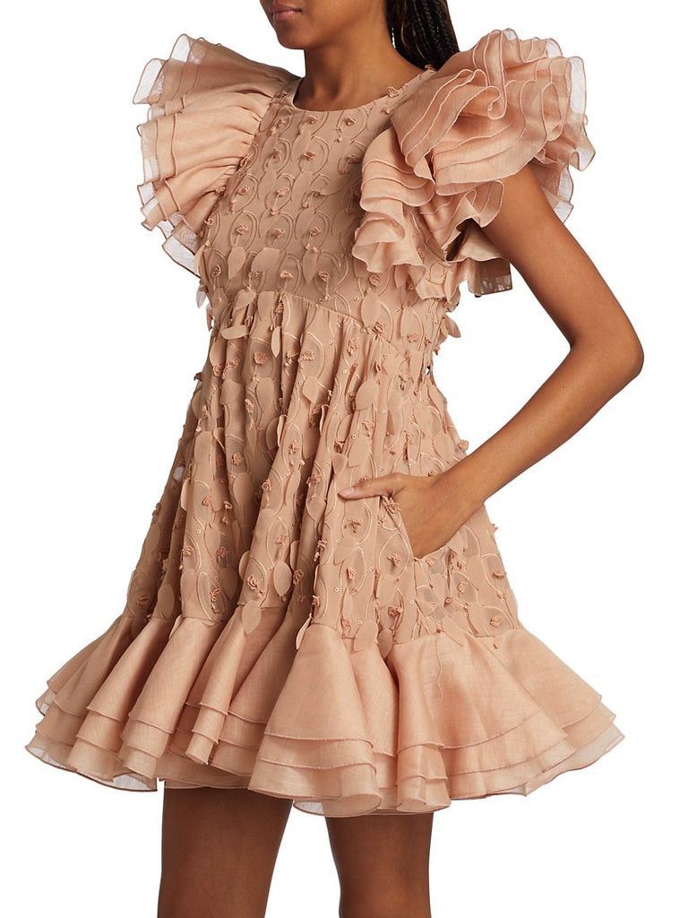 Dancer Frilled Mini Dress